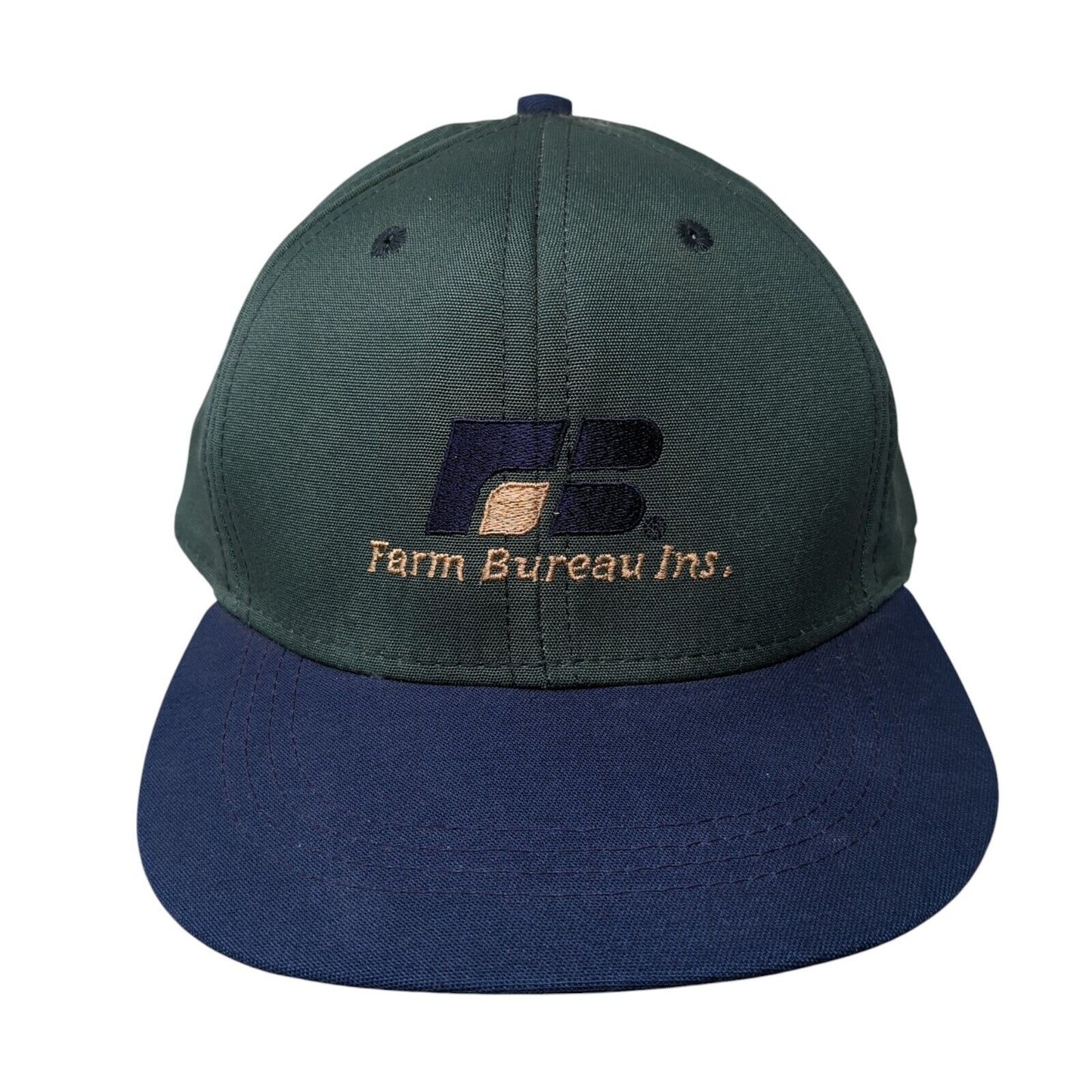 Farm Bureau Ins Slideback Hat Multicolor OSFA Leather Strap Imperial