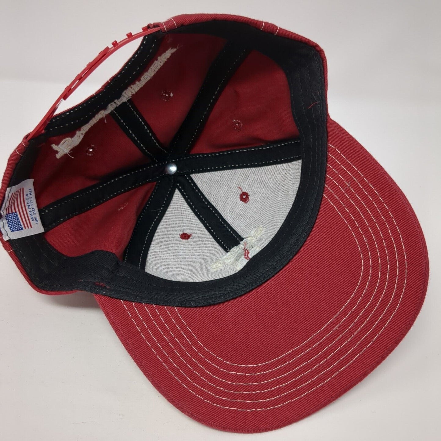 Beck's Snapback Hat Red One Size Adjustable 75 Years Of Difference