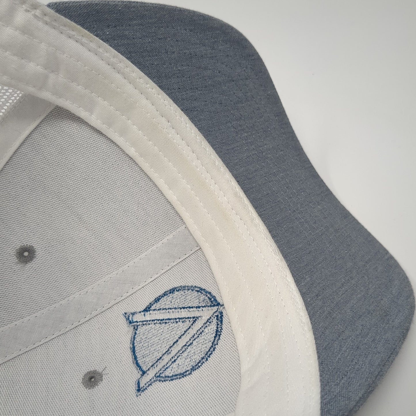 Valor ID Snapback Trucker Hat Gray One Size Adjustable Mesh Back Richardson