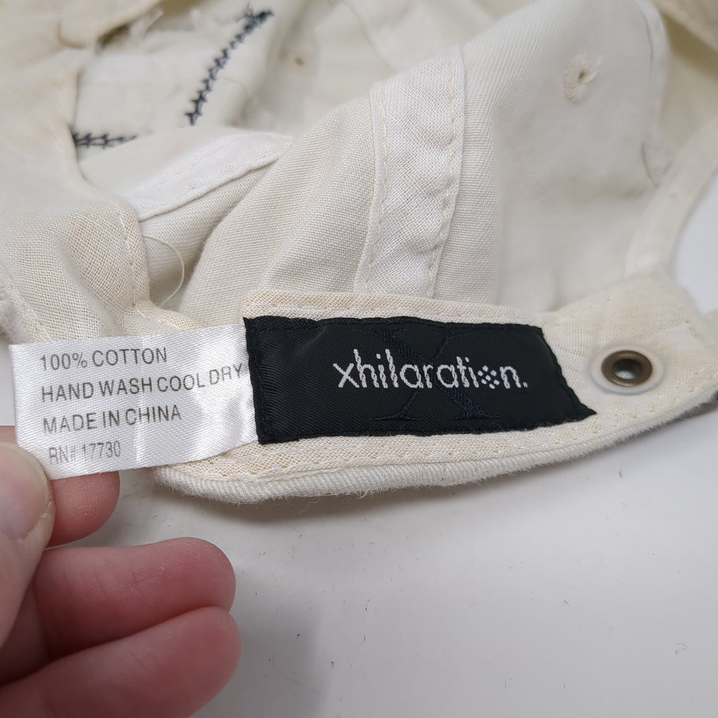 Star Patch Slideback Hat Beige One Size Adjustable 6 Panel Xhilaration