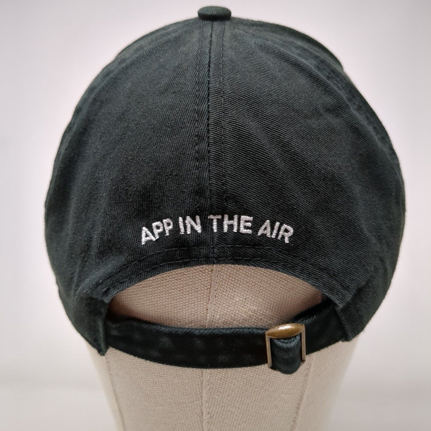 App In The Air Slideback Hat Black OSFA Adjustable Embroidered Style 1350