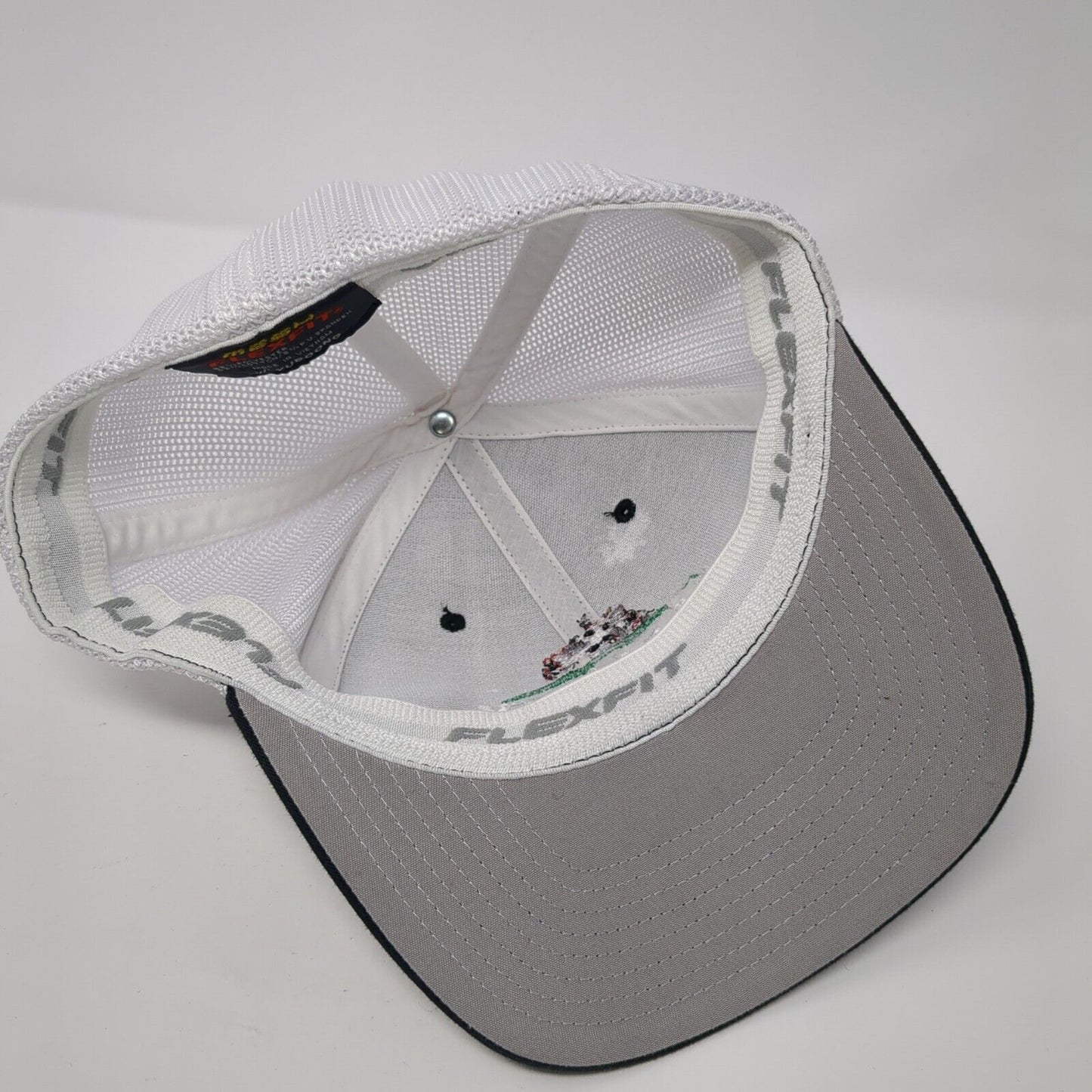 Farmboy American Fare Fitted Trucker Hat Black One Size Mesh Flexfit Yupoong