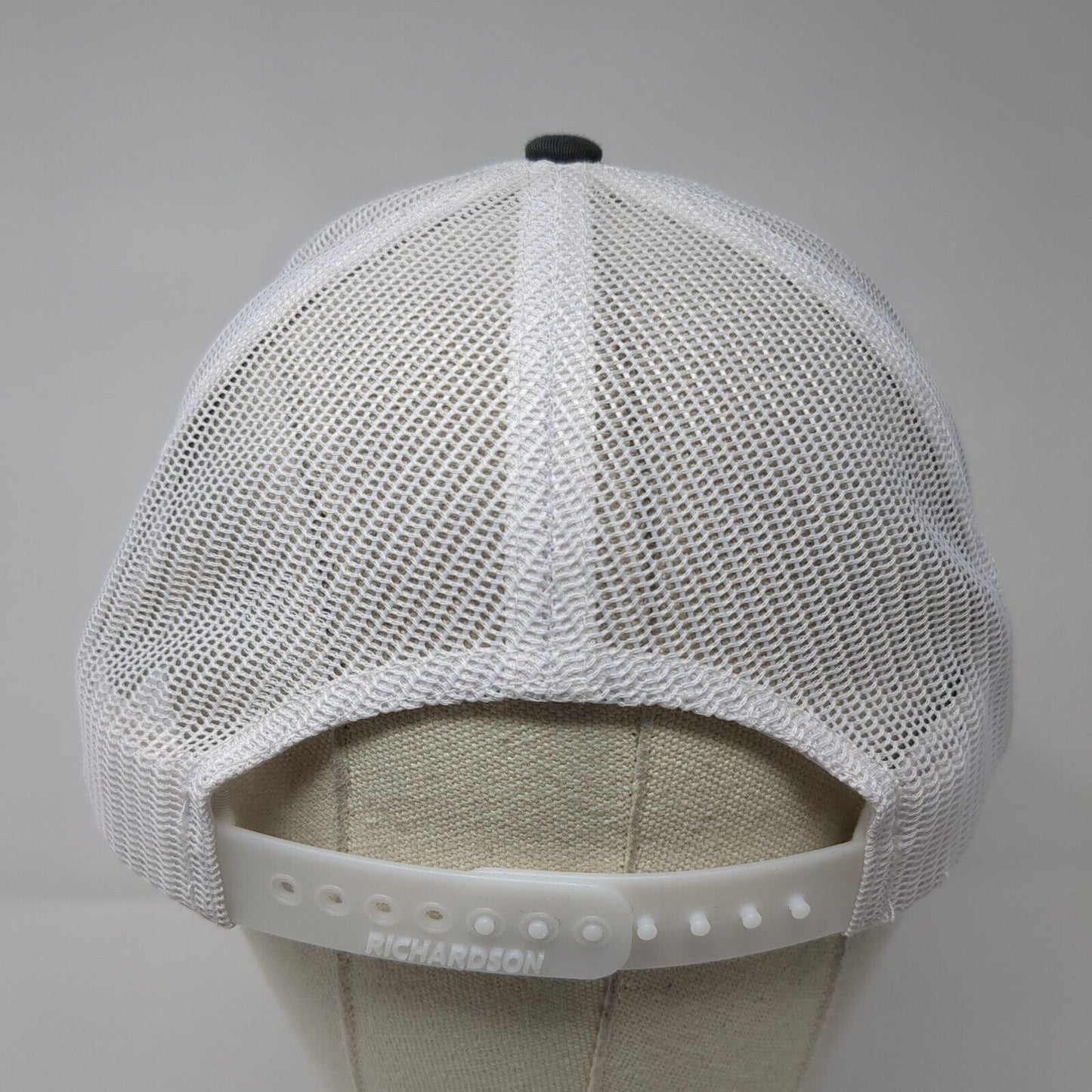 Axis Snapback Trucker Hat Gray OS Adjustable Embroidered Mesh Back Richardson