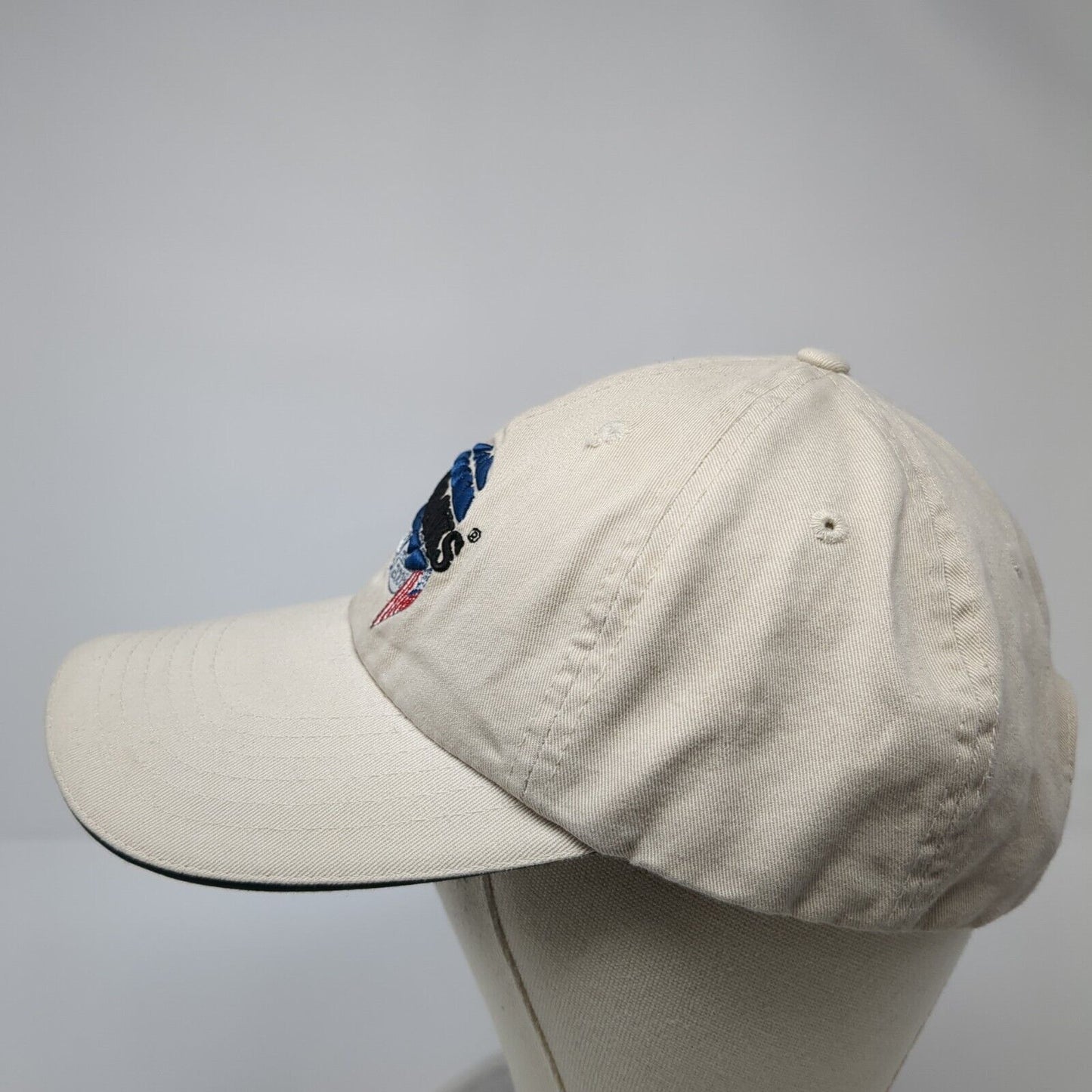 Fairbanks 175 1830-2005 Slideback Hat Tan One Size Adjustable Embroidered Cotton