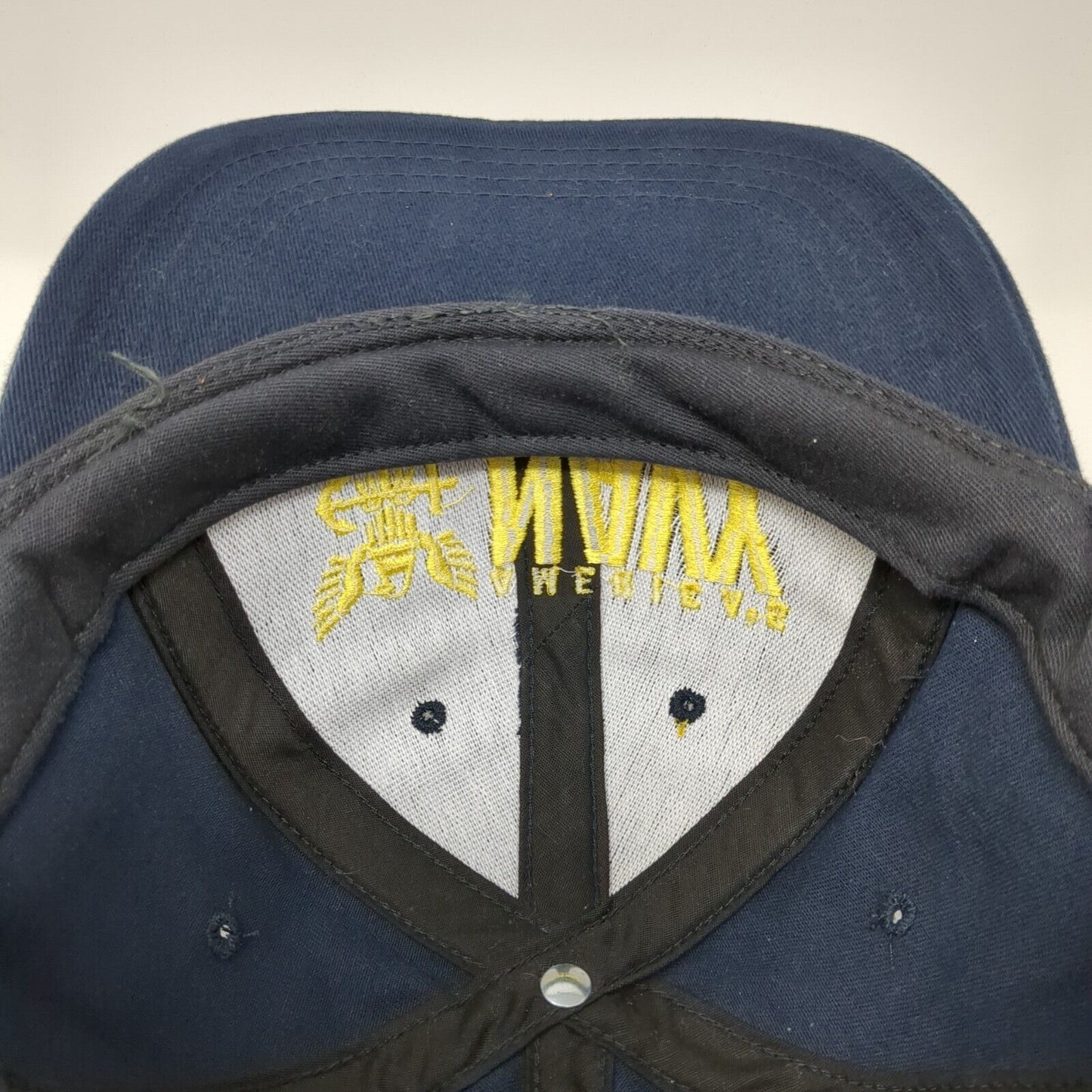 America's Navy Forged By The Sea Strapback Hat Blue One Size Adjustable