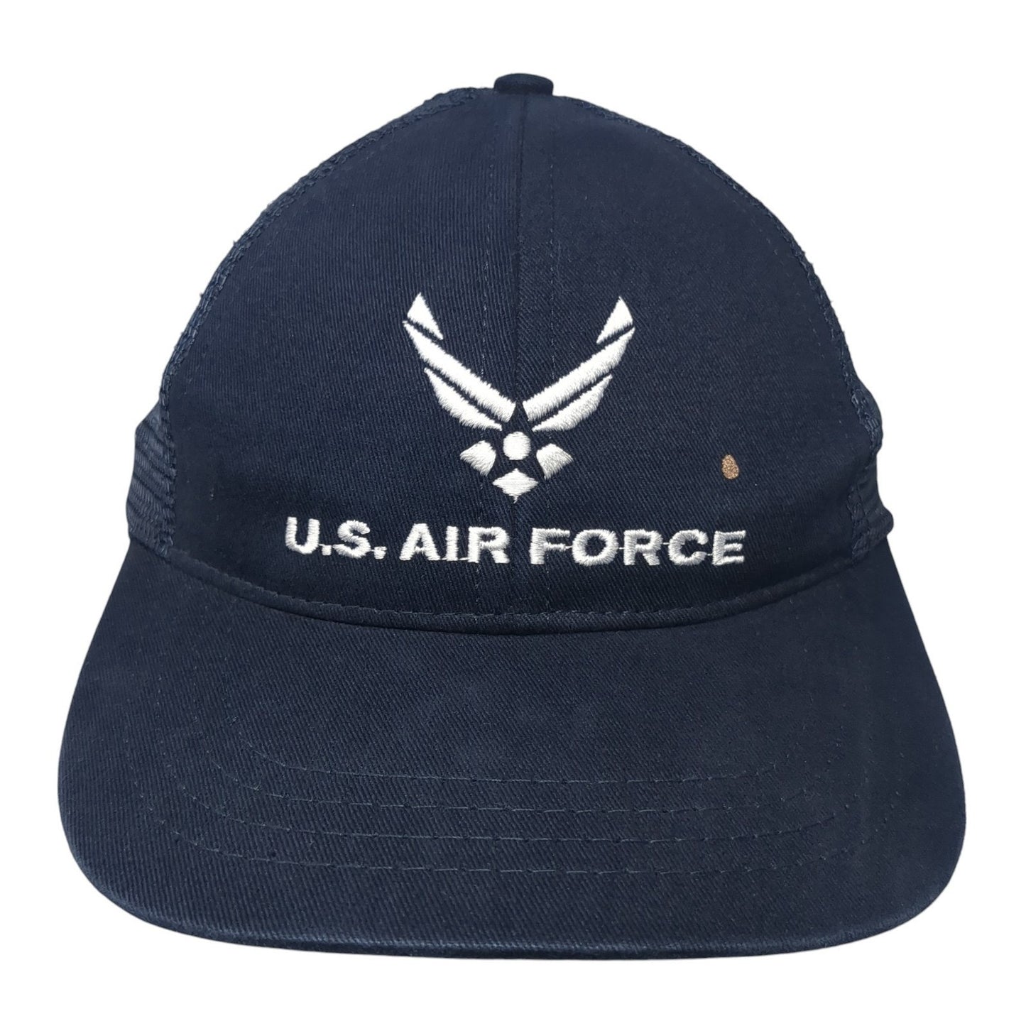 U.S. Air Force Strapback Mesh Back Trucker Hat Blue One Size Adjustable