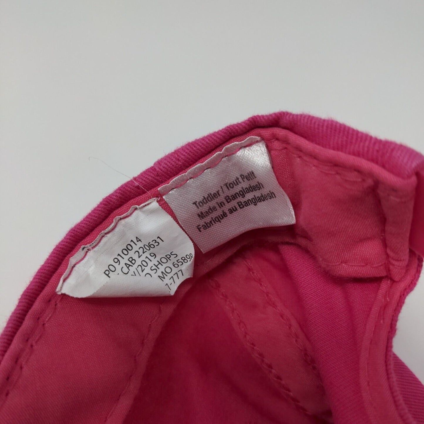 Cabela's Snapback Hat Pink Toddler Solid Bass Pro Shops Gone Fishing