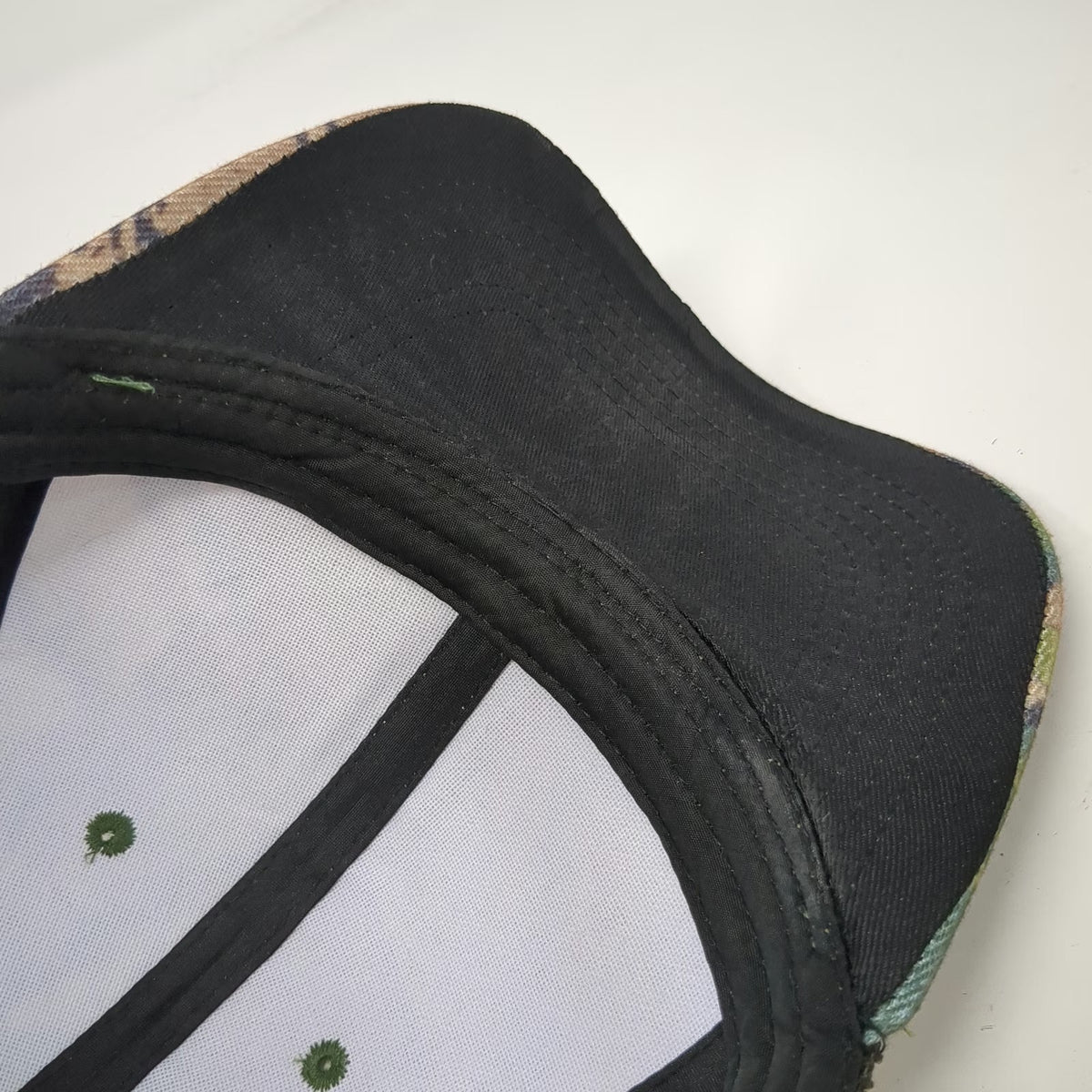 Trucker Hat Green Camo One Size Working on Dying Power Lines Graphic Mesh Back
