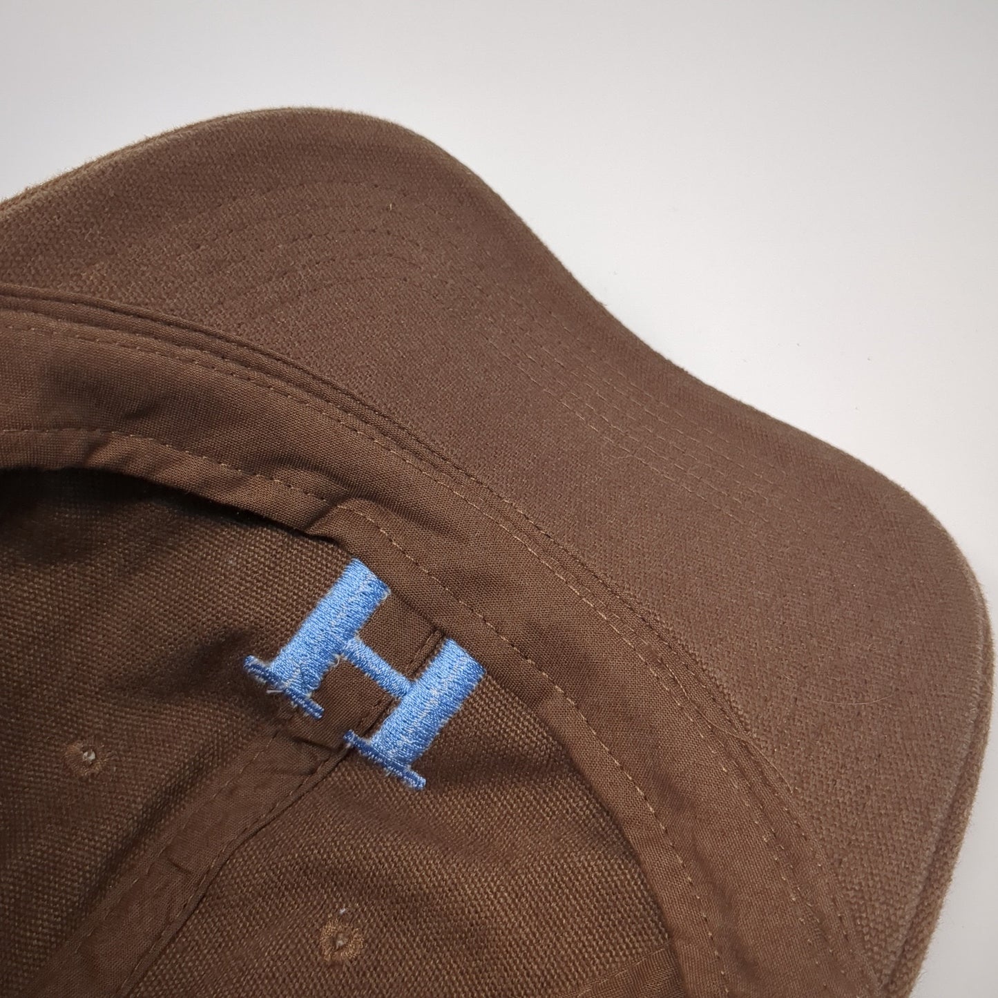 H Slideback Baseball Cap Brown One Size Adjustable Embroidered Divided by H&M