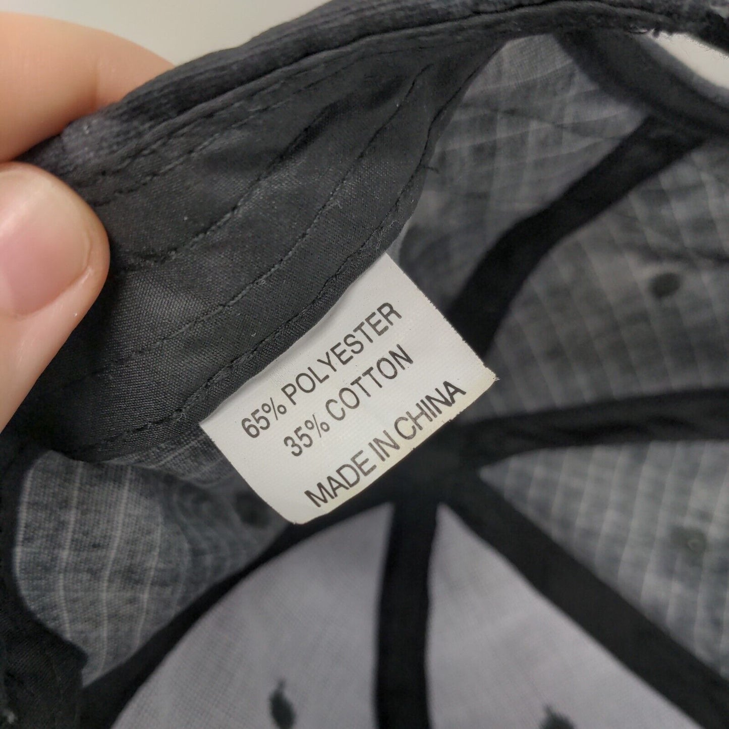 Unbranded Strapback Hat Gray One Size Adjustable 6 Panel Vent Holes