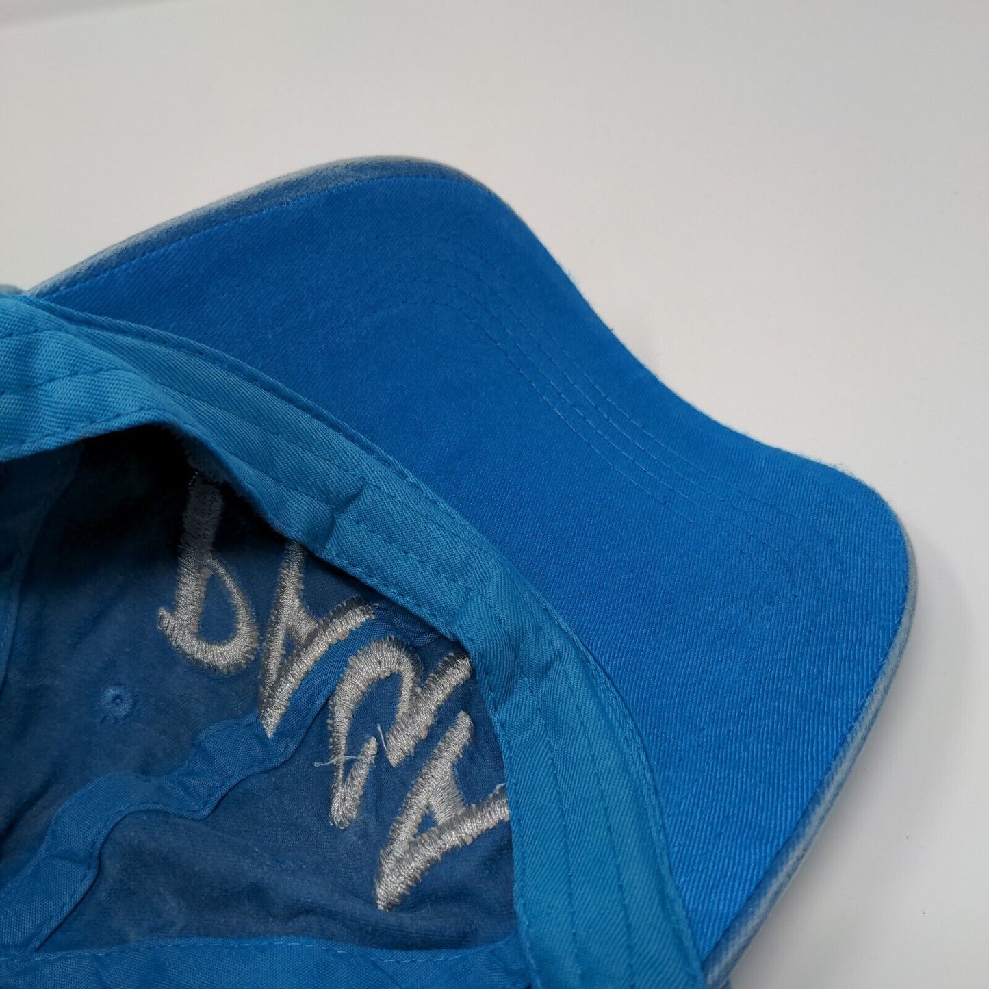 PAGA Slideback Hat Blue One Size Adjustable Embroidered Vented Holes 6 Panel