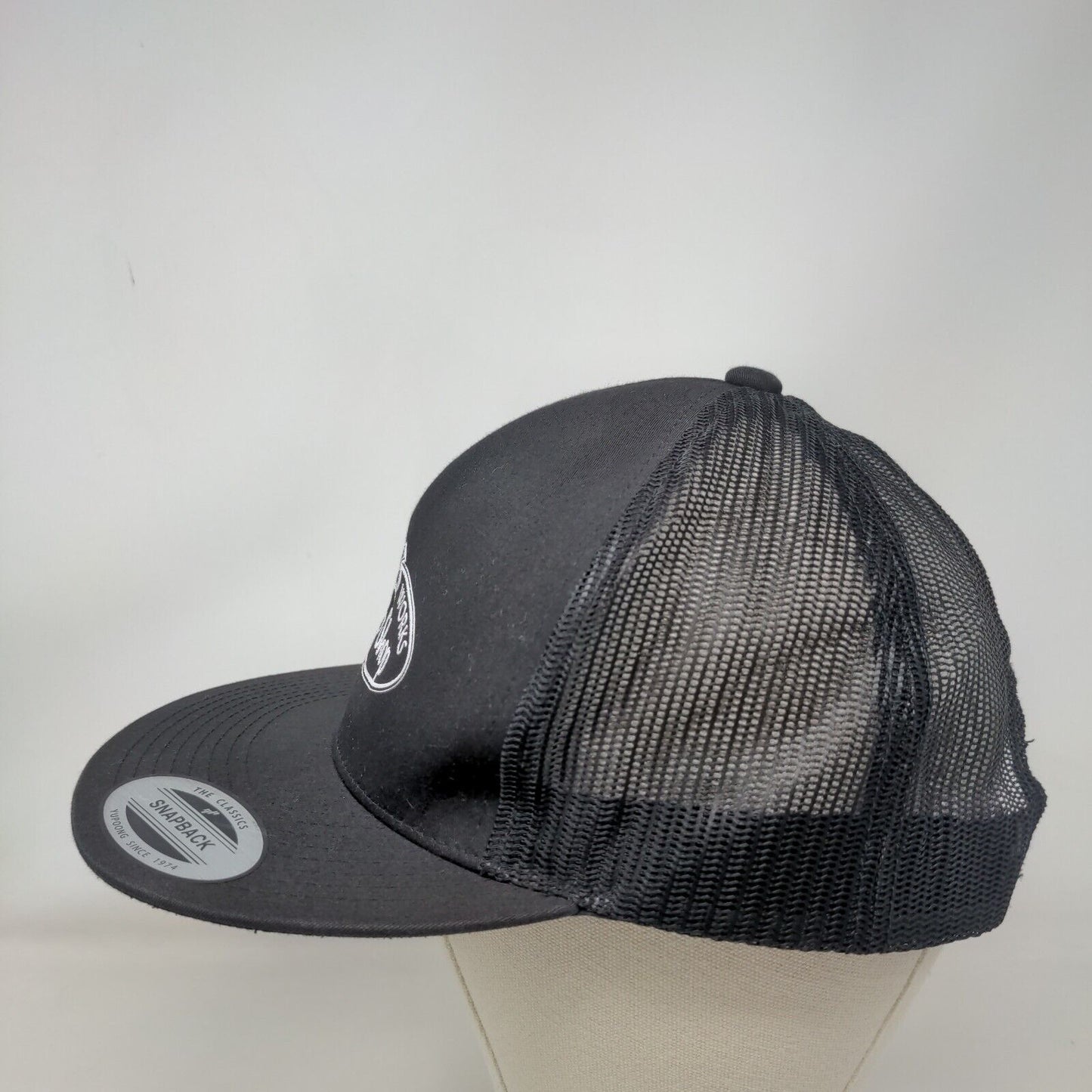 A1A Burrito Works Taco Shop Snapback Trucker Hat Black One Size Mesh Back