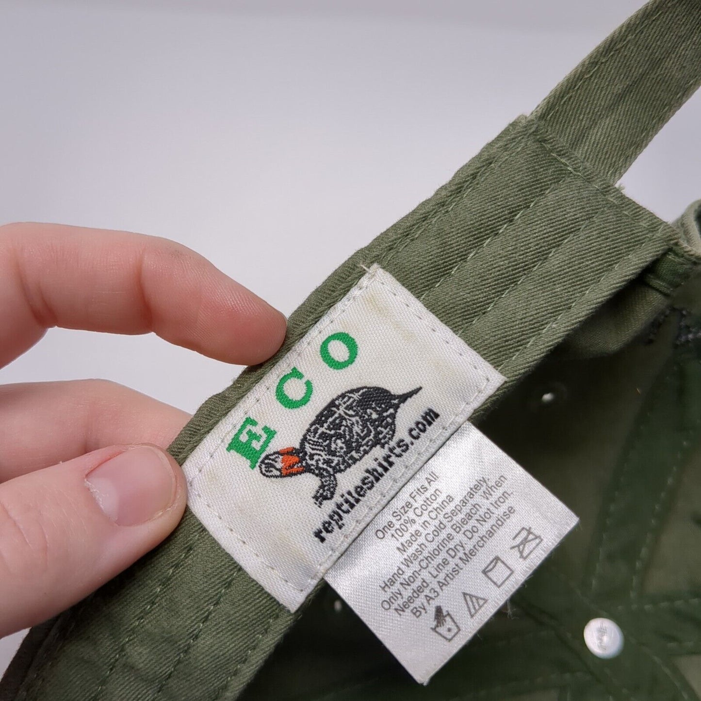 Ramair LLC Slideback Hat Green One Size Adjustable Embroidered Eco