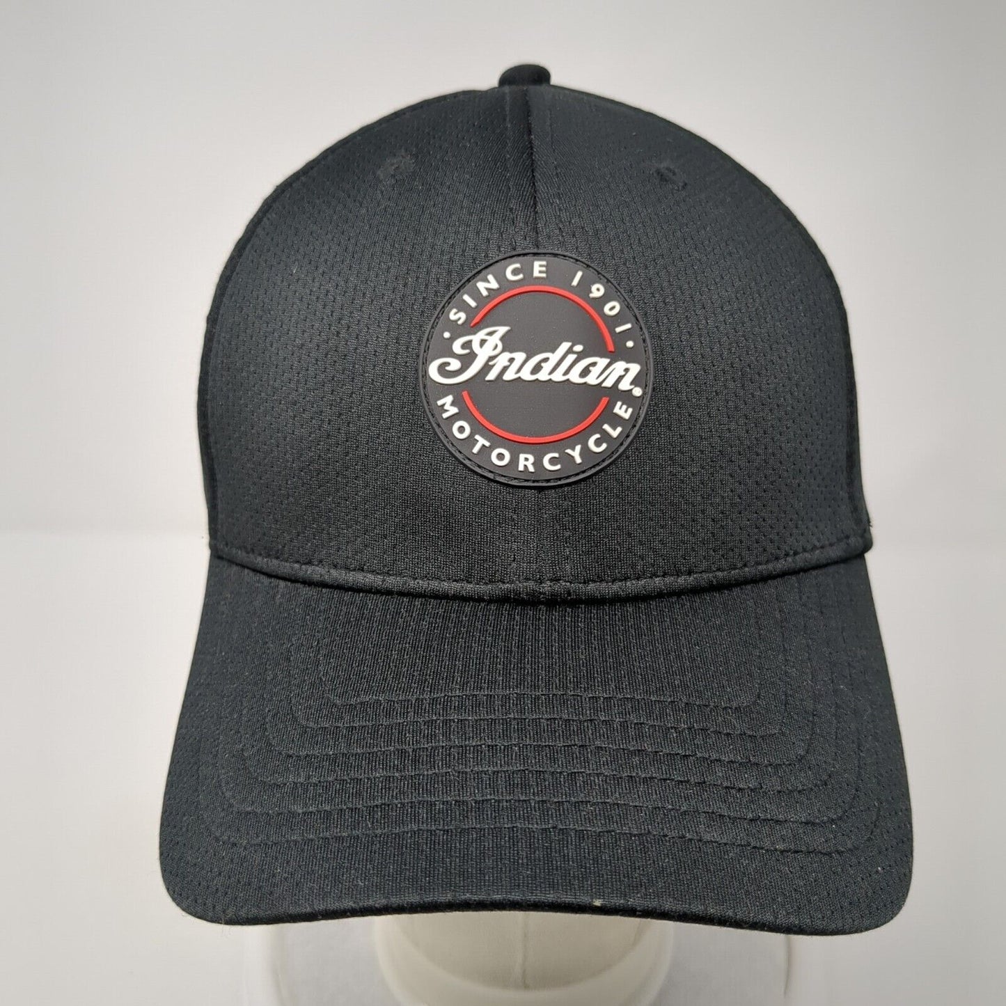 Indian Motorcycle Patch Slideback Hat Black One Size Adjustable 6 Panel