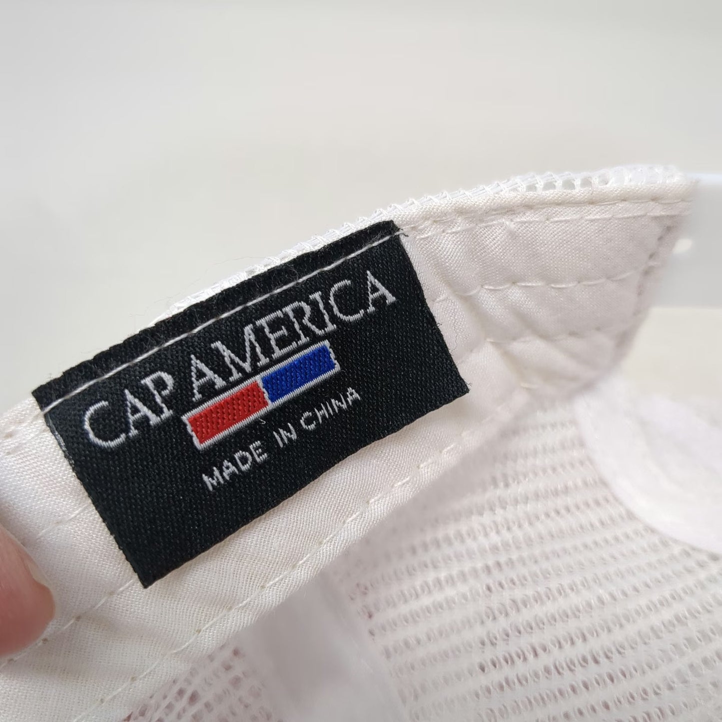 Cap America Trucker Hat Red White OSFM Los Rios River Runners Taos New Mexico