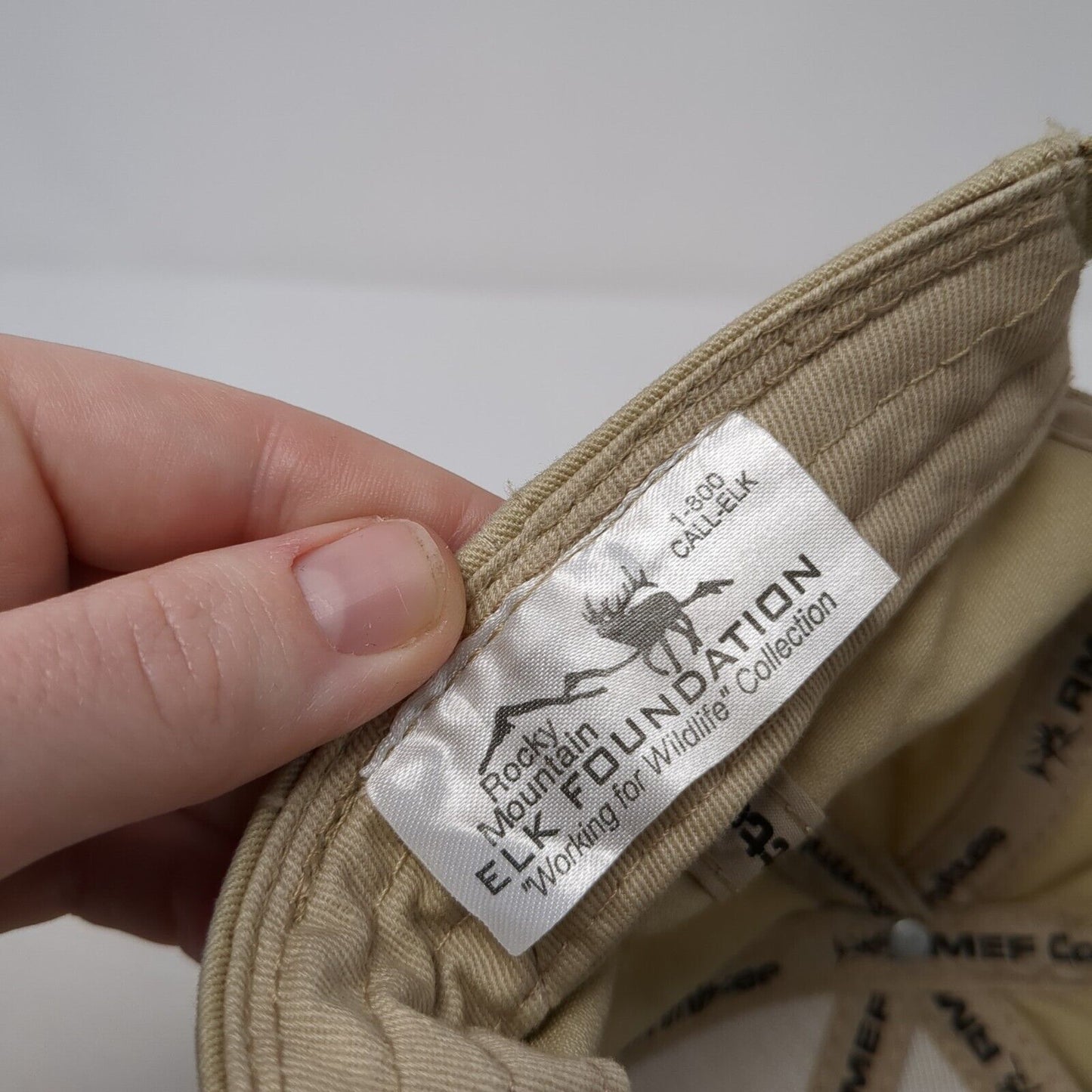 Rocky Mountain Elk Foundation Committee Slideback Hat Tan One Size Hunting
