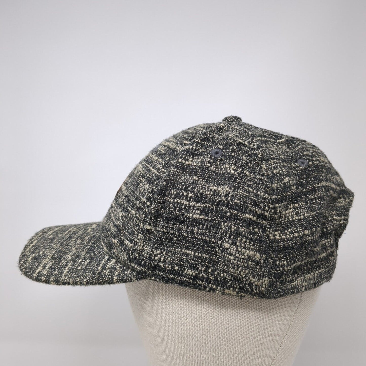 RVCA Leather Patch Slideback Hat Multi One Size Shallow Fit Adjustable