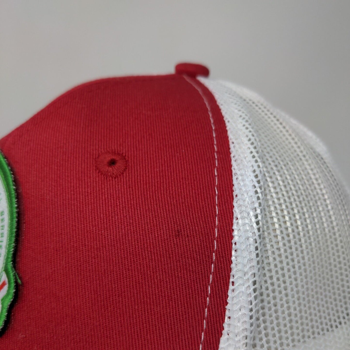 Somerfield Farms Snapback Trucker Hat Red One Size Mesh Back Port Authority