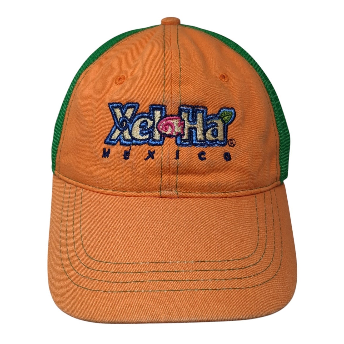 Xelha Mexico Fitted Trucker Hat Multicolor One Size Adjustable Mesh Back 5 Handy