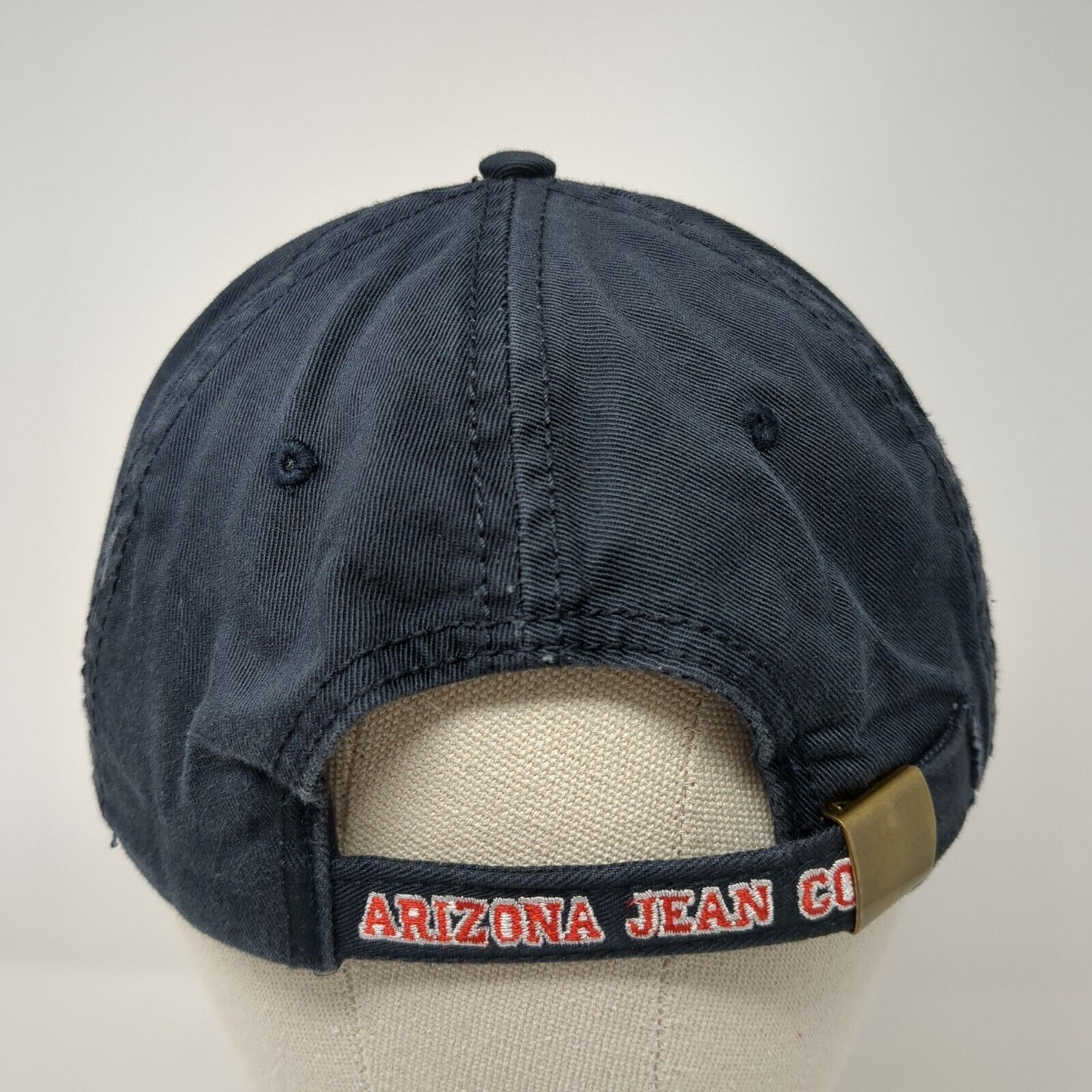 2002 USA Slideback Hat Blue OS Adjustable Embroidered Patriotic Arizona Jean Co