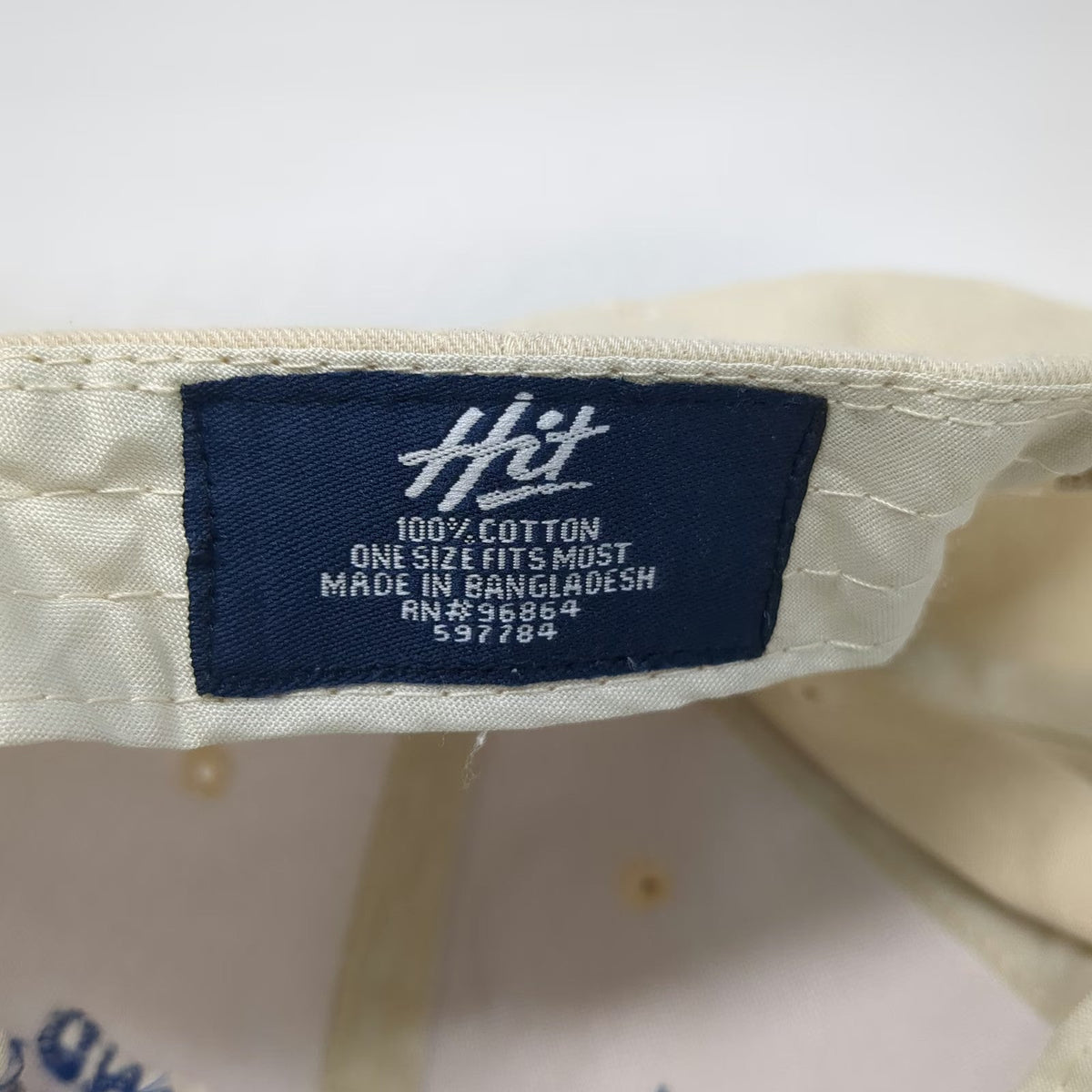 Hit Baseball Cap Beige One Size Block Island Utility District Strapback Hat