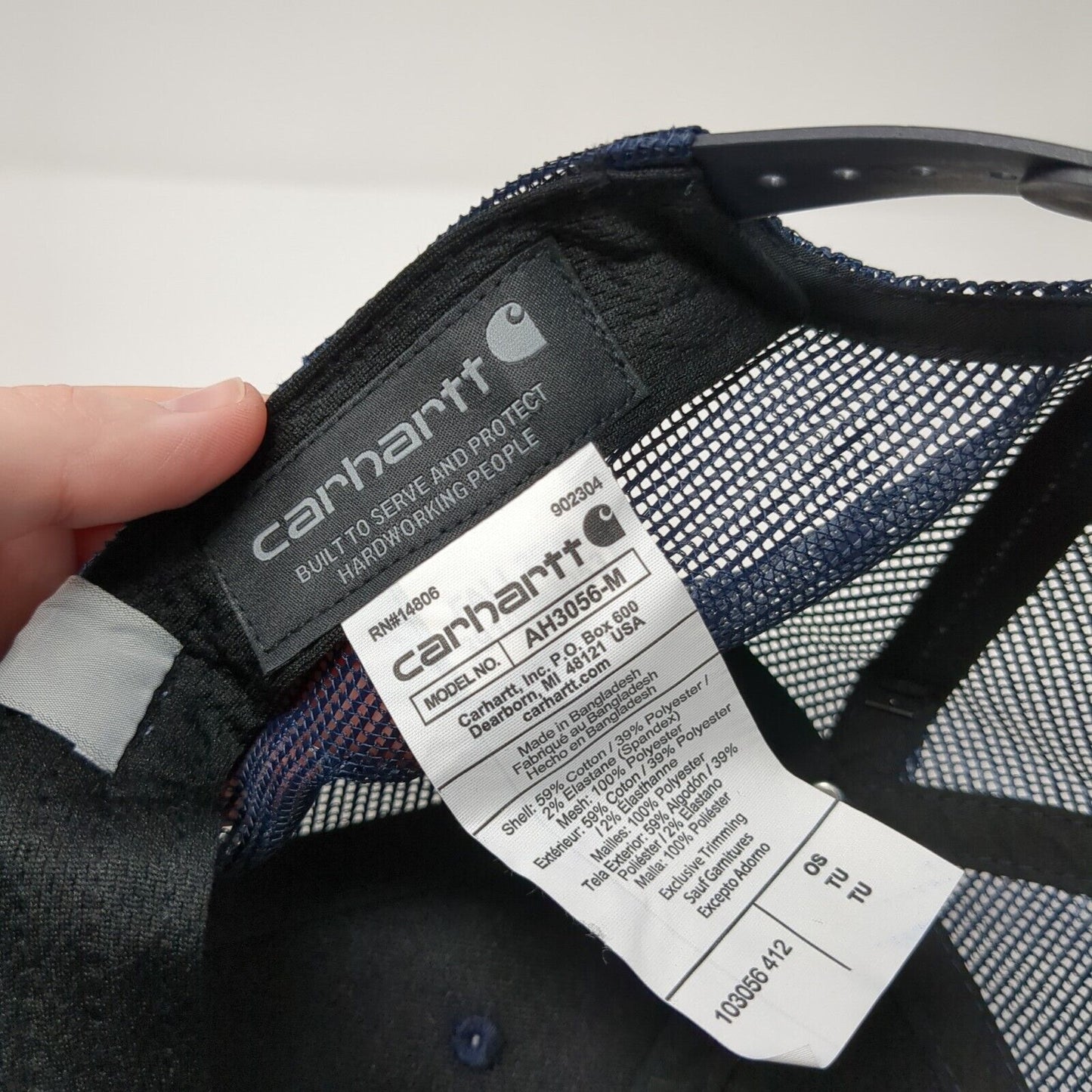 Veterans For Idaho Voters Snapback Trucker Hat Blue OS Mesh Back GForce Carhartt