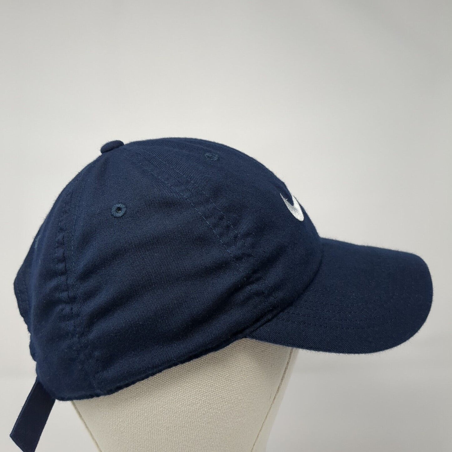 Nike Slideback Hat Blue One Size Heritage86 Dri-Fit Swoosh 6 Panel
