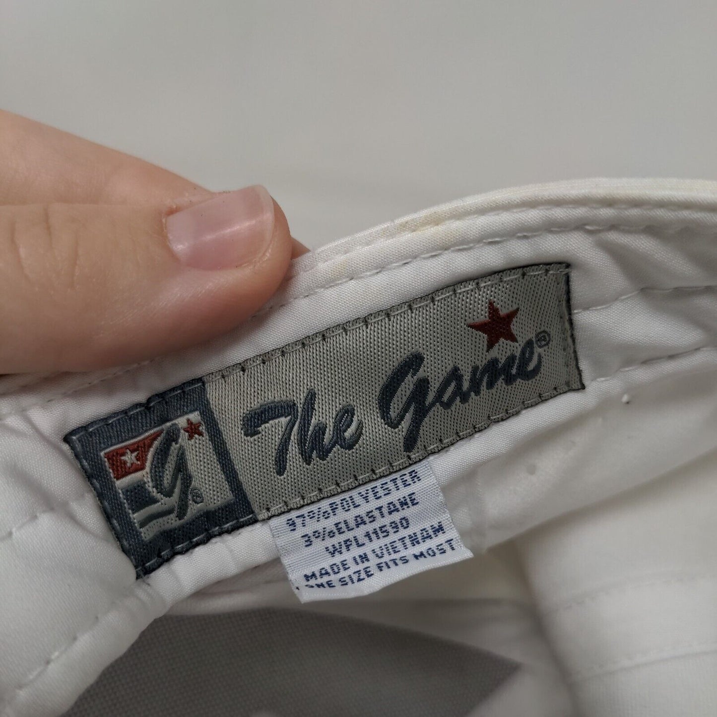 Gettin' Toasted Strapback Hat White OSFM Embroidered Breathable The Game