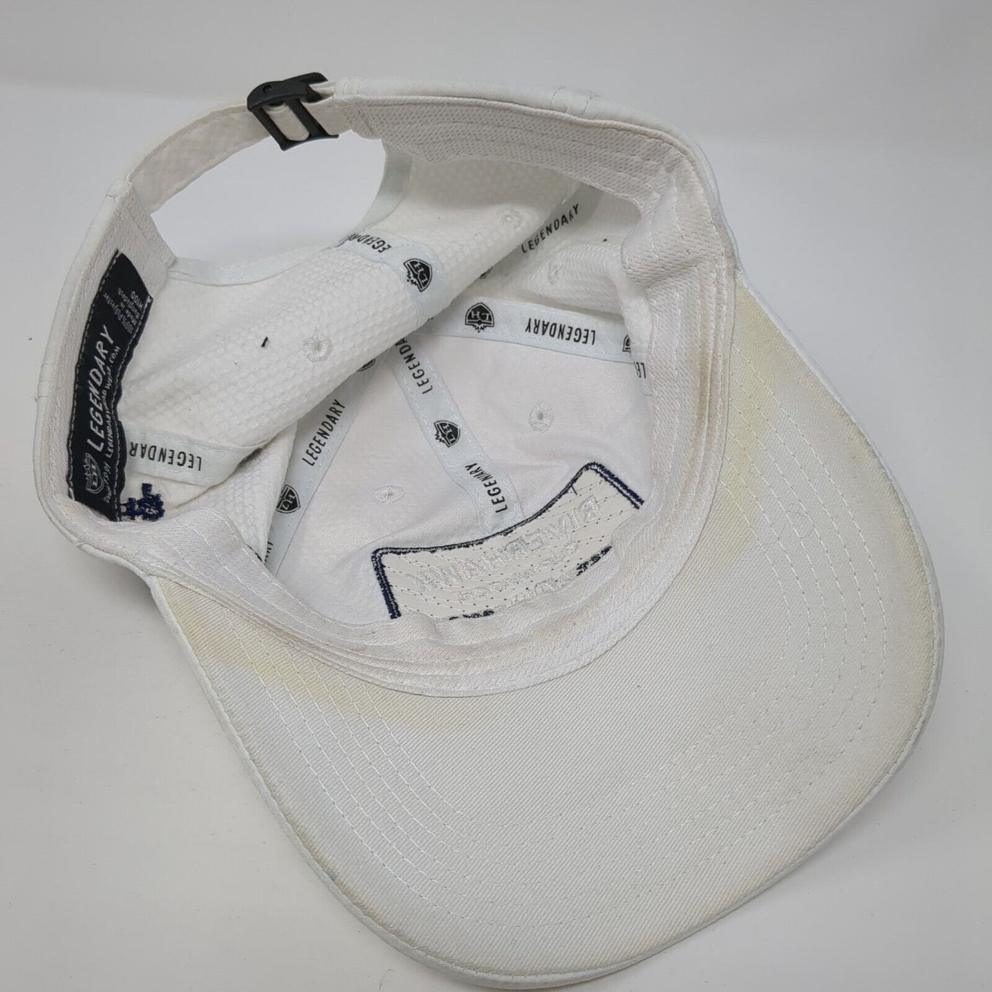 Riverhawk Cup Match Slideback Hat White One Size Adjustable River Birch
