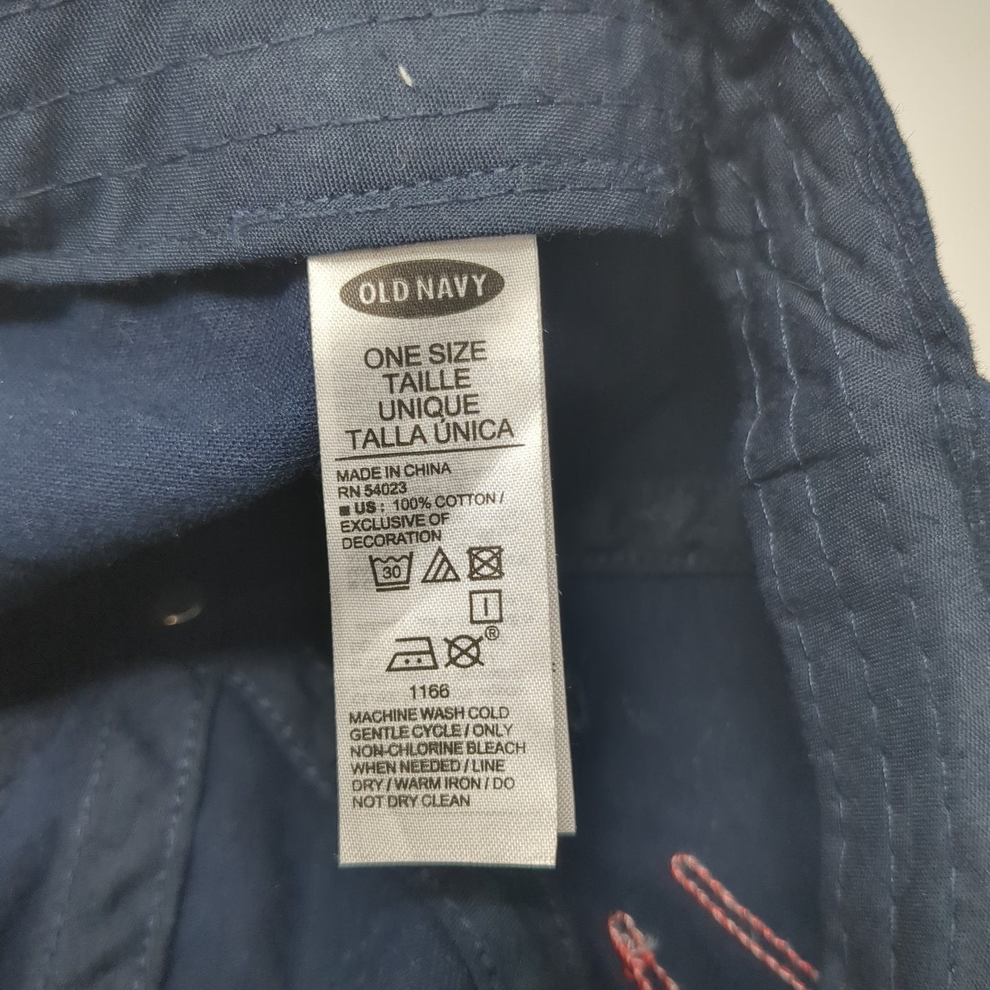 USA Slideback Baseball Cap Blue OS Adjustable Embroidered Patriotic Old Navy