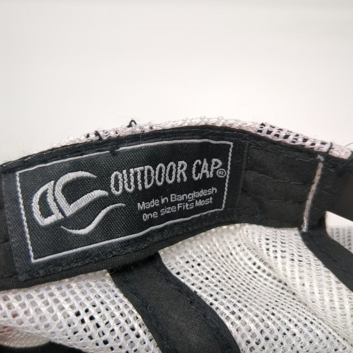 Outdoor Cap Trucker Hat Black OSFM Snapback Striped Bass On The Water Fishing