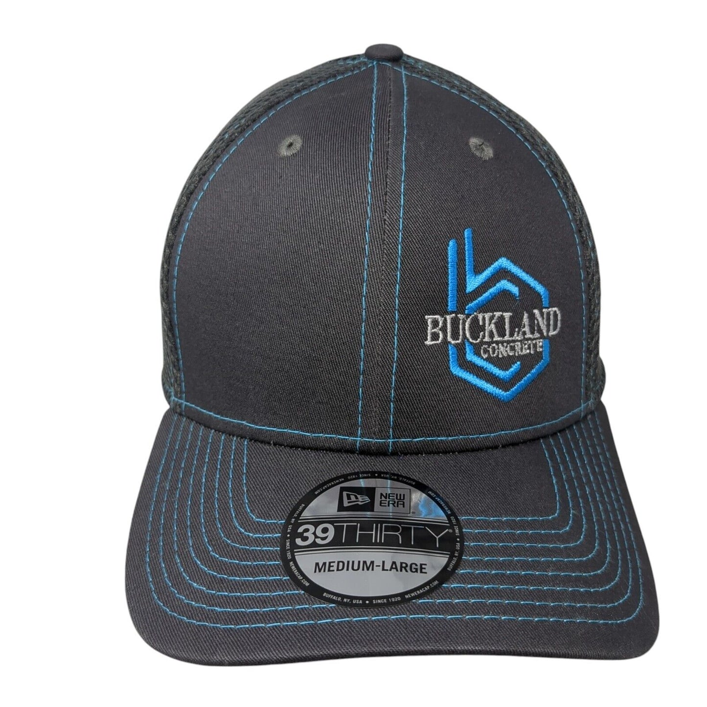 Buckland Concrete Fitted Hat Gray Medium/Large Mesh New Era 39Thirty