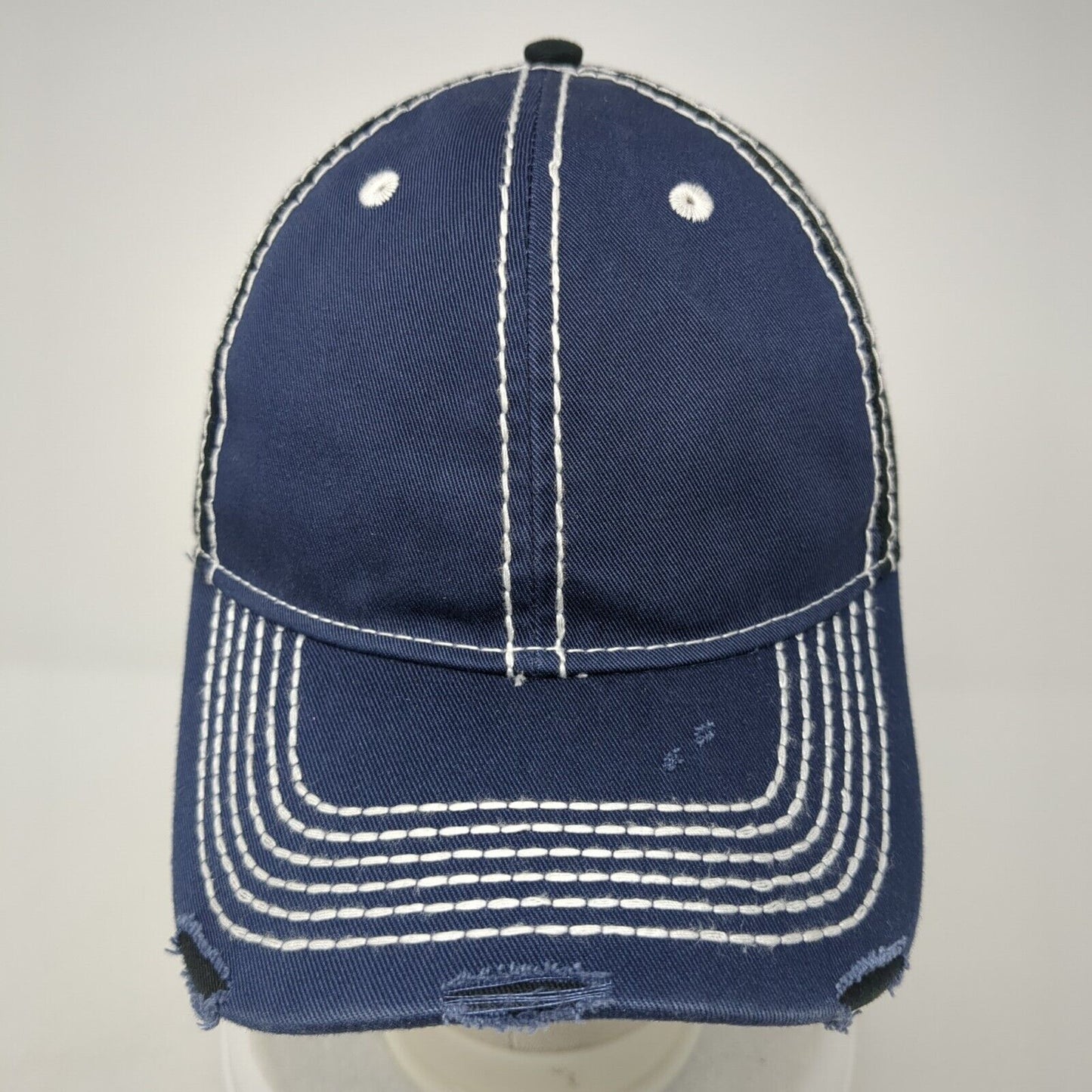 Adams Slideback Hat Multicolor One Size Adjustable 6 Panel Distressed Blank