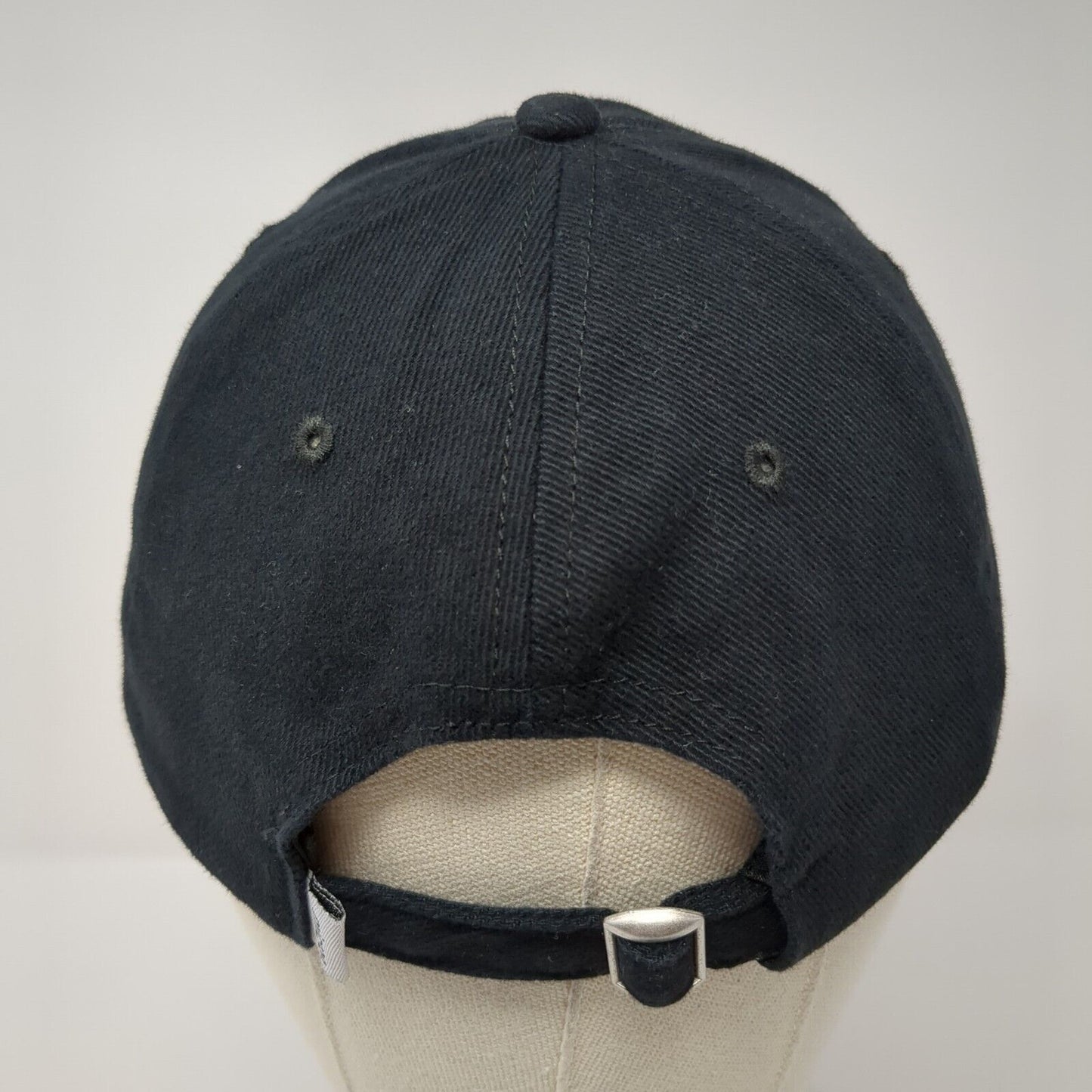 Micron Slideback Hat Black One Size Adjustable Embroidered Vent Holes