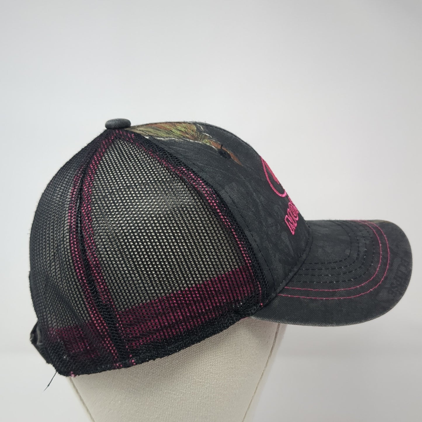 Mossy Oak Strapback Mesh Back Trucker Hat Multi Camo One Size Hunting