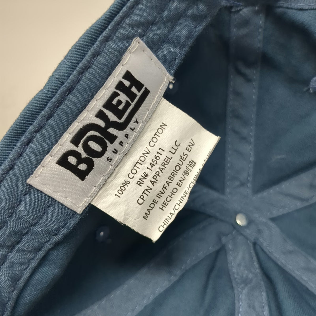 Bokeh Supply Baseball Cap Blue One Size Enjoy The Ride Horse Rider Hat Cotton