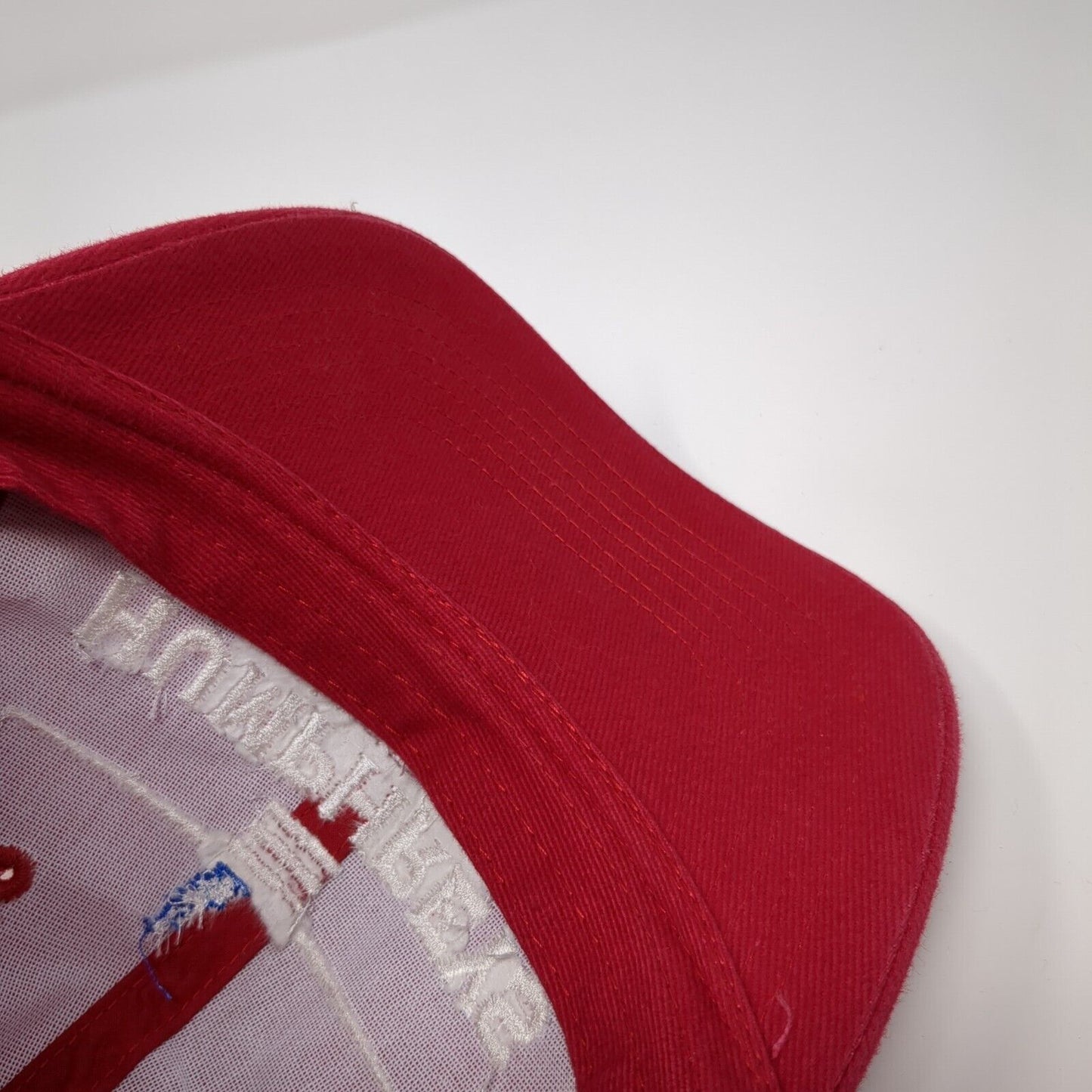 Humphreys Governor Slideback Hat Red One Size Adjustable Port & Company Cotton