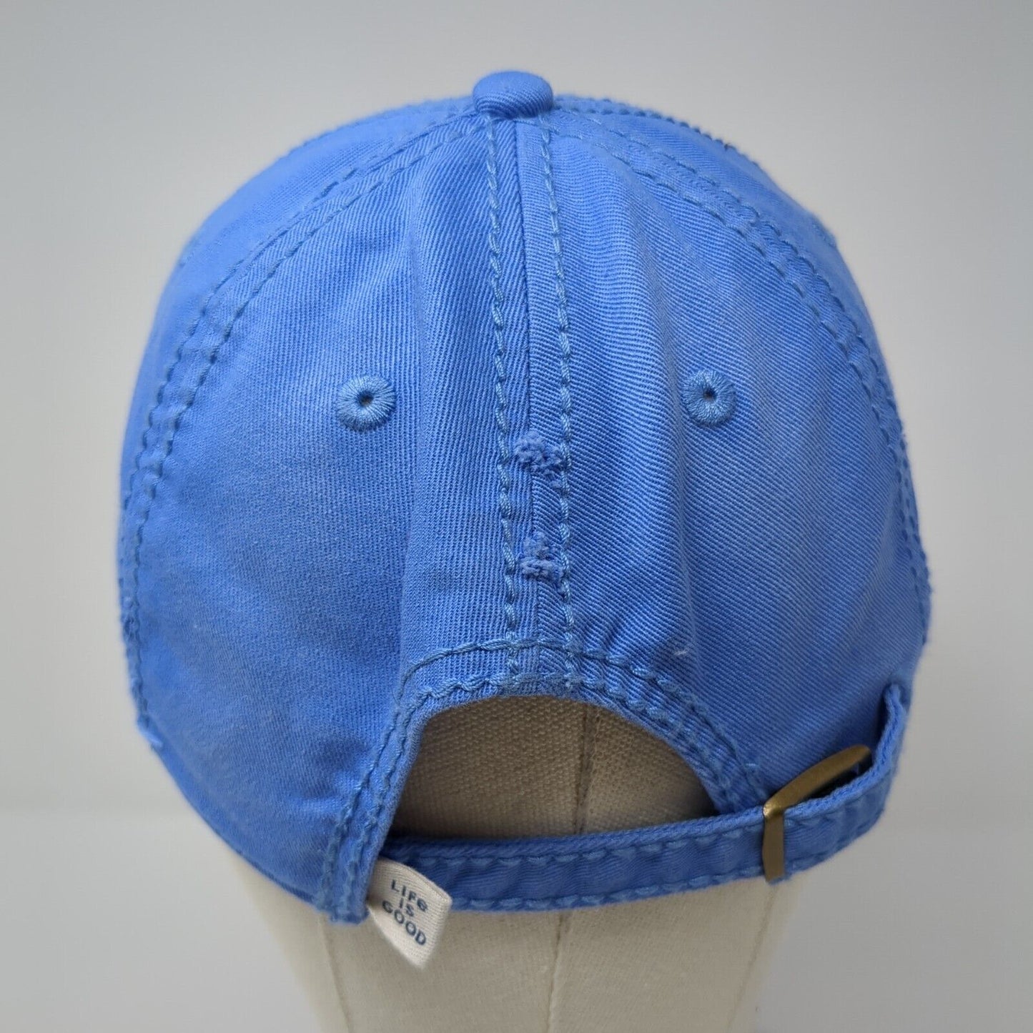 Mama Bear Slideback Hat Blue One Size Embroidered Life Is Good 6 Panel