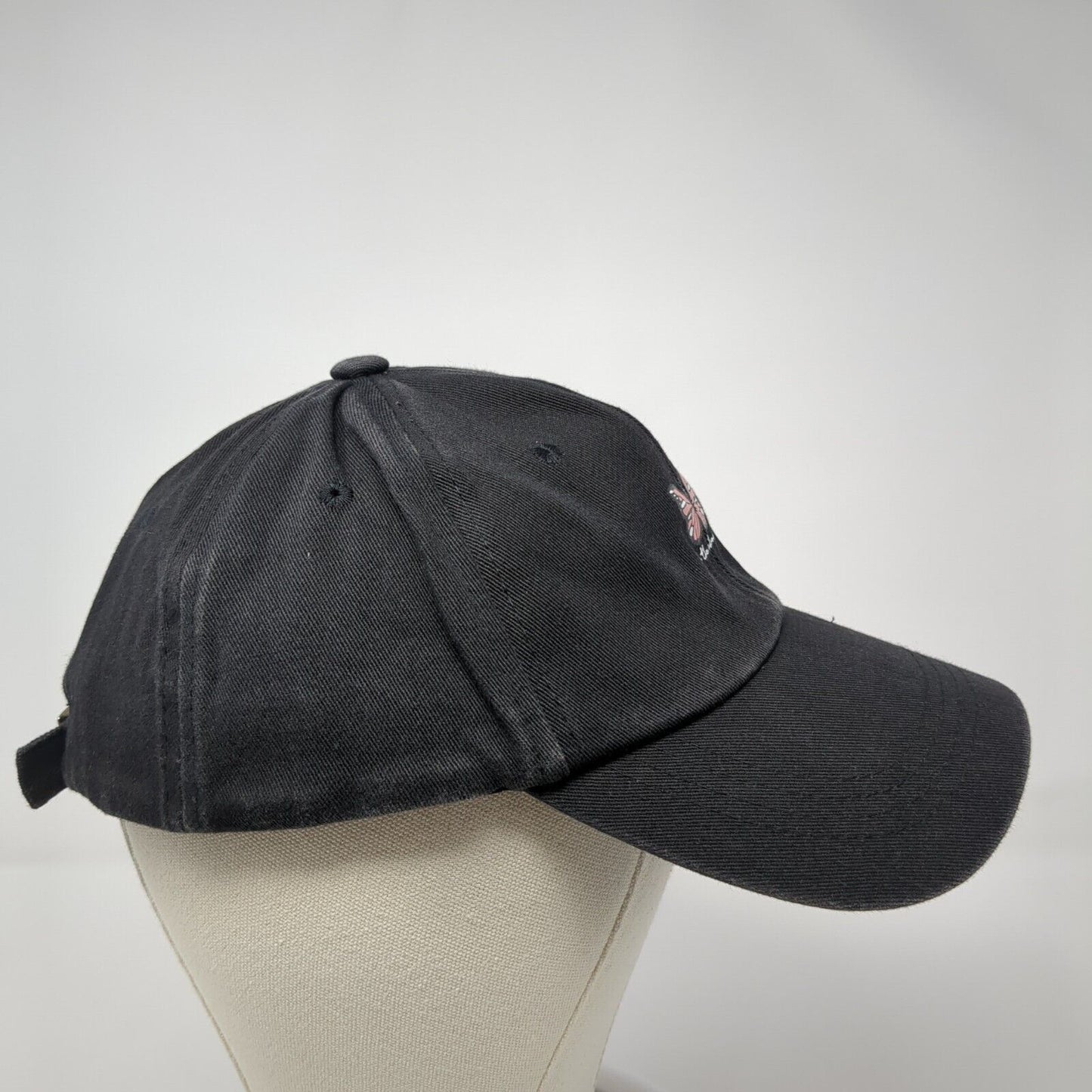 Be The Change Butterfly Slideback Hat Black OS Adjustable 6 Panel Polyester