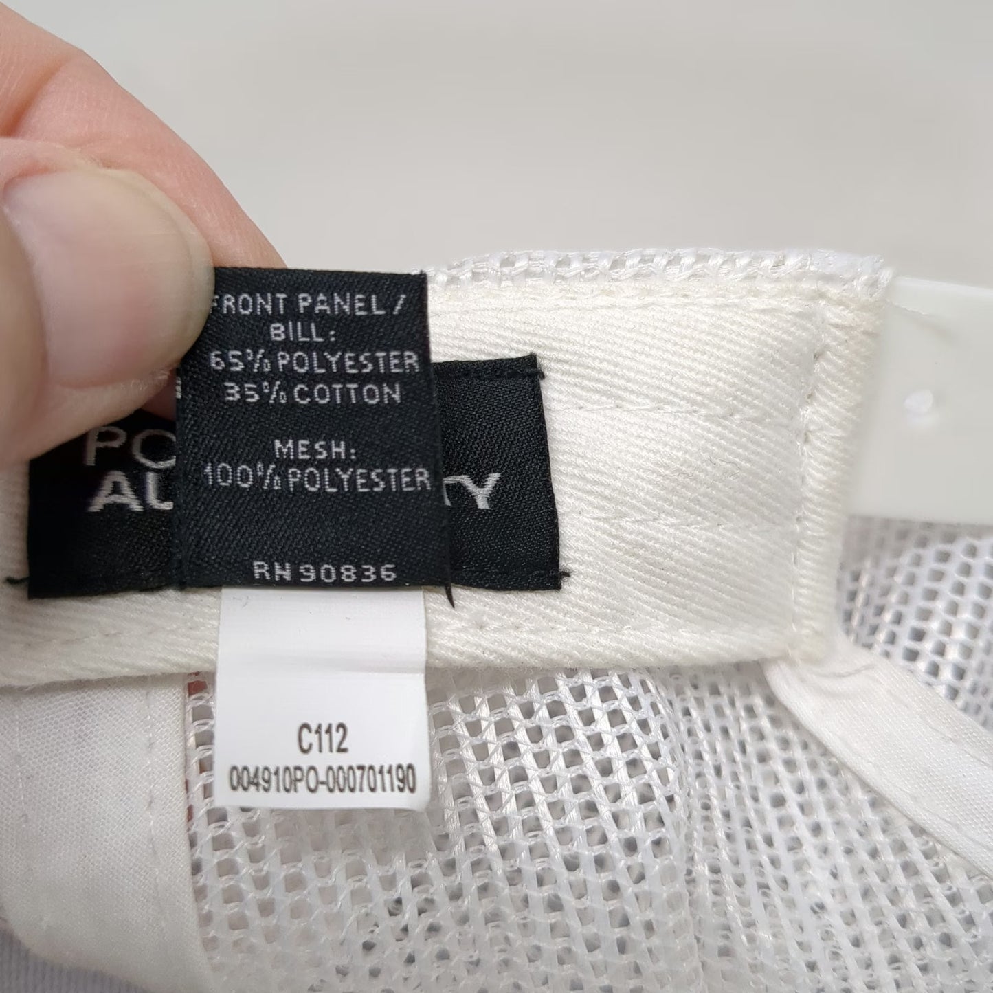 Port Authority Trucker Hat Gray One Size Driscoll Potato Mascot Mesh Snapback