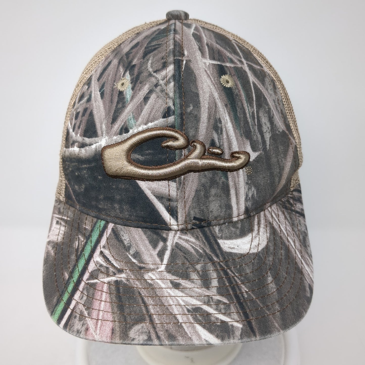 Drake Strapback Trucker Hat Multicolor One Size Mesh Back Camo Hunting