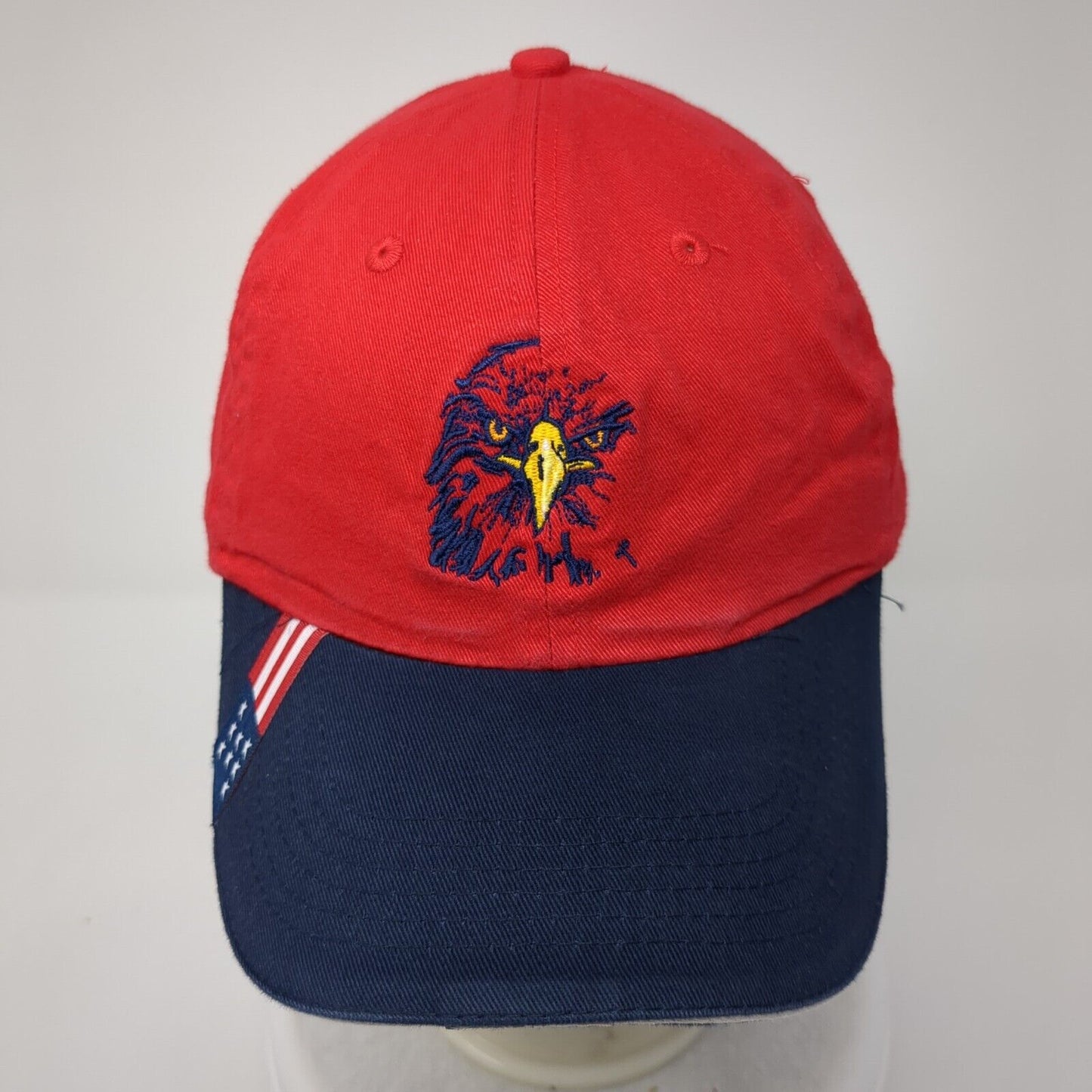 Bald Eagle Slideback Hat Multi One Size Adjustable Colorblock Harriton