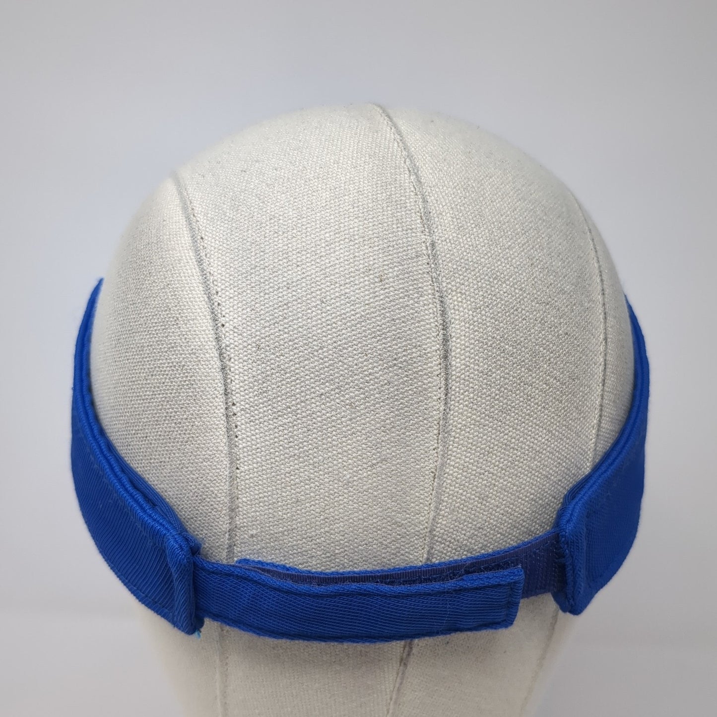 EB Strapback Visor Hat Blue One Size Adjustable Embroidered Sport-Tek