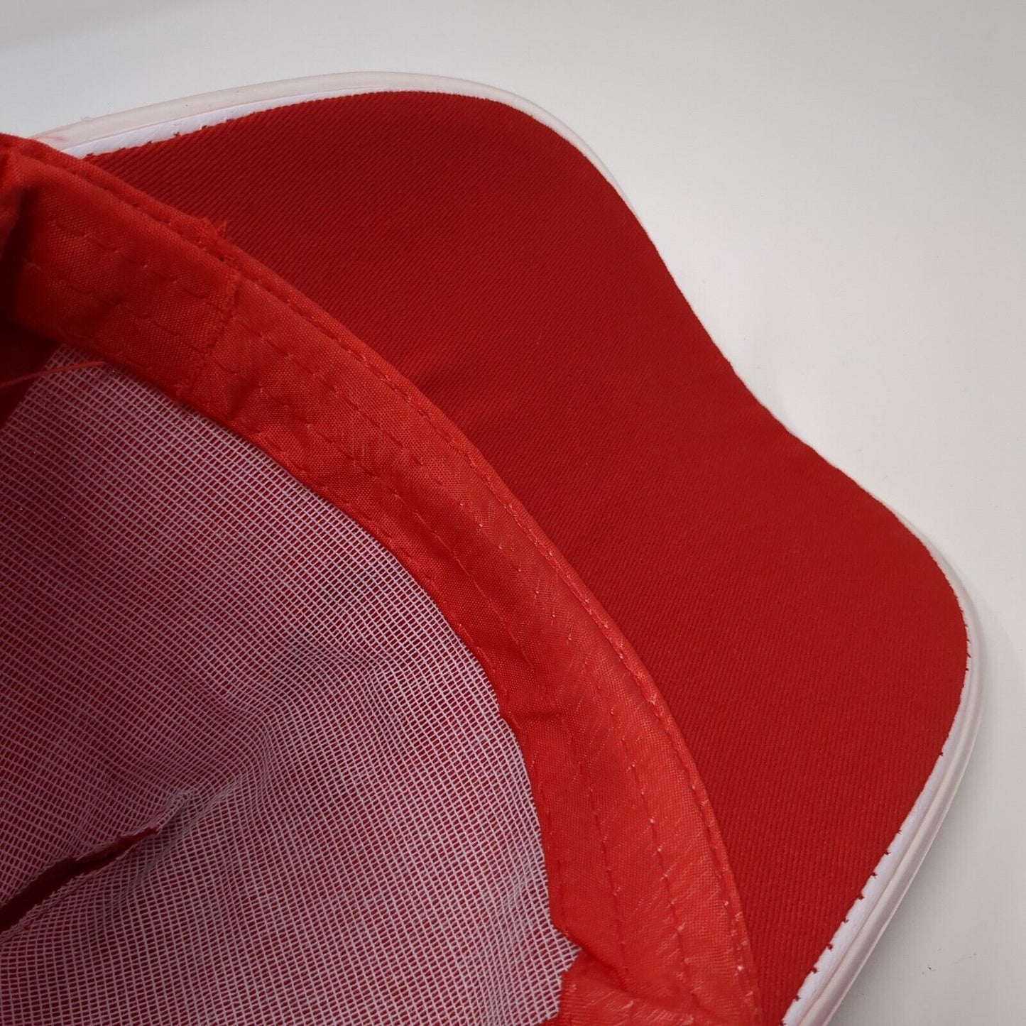 Penguin Christmas Sideback Hat Red One Size Adjustable Pom Pom 6 Panel