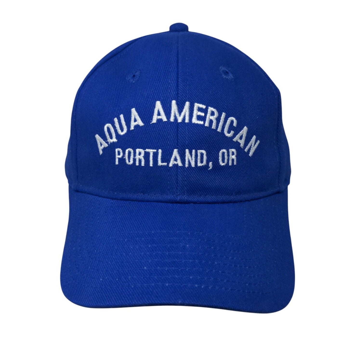 Aqua American Portland, OR Strapback Hat Blue OSFM Embroidered Otto