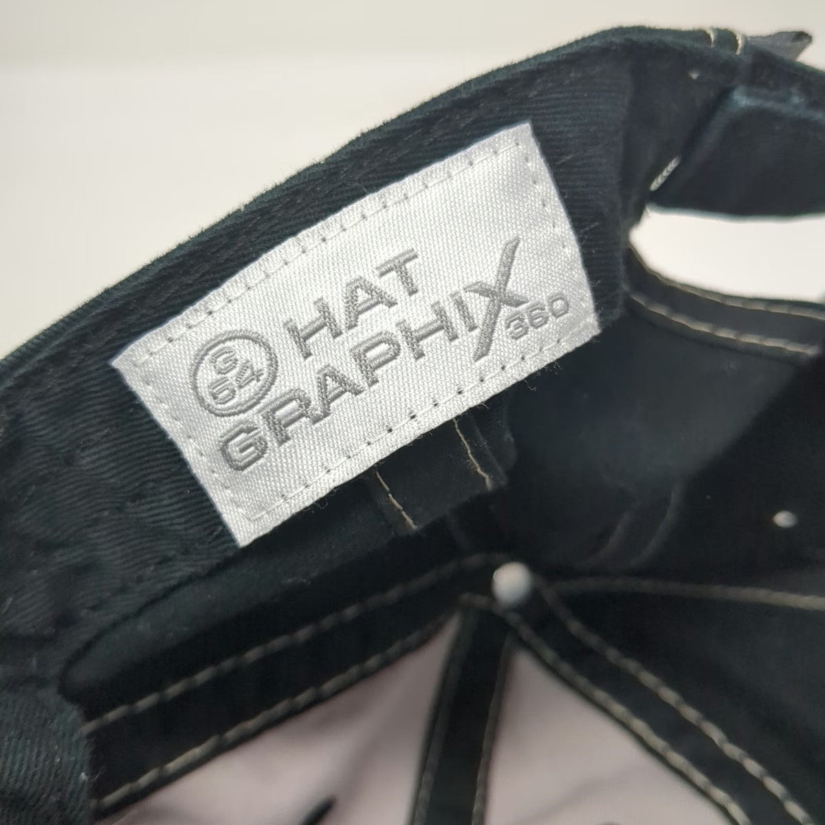 Hat Graphix 360 Baseball Cap Black Gray One Size Wendover Utah Nevada Stitching