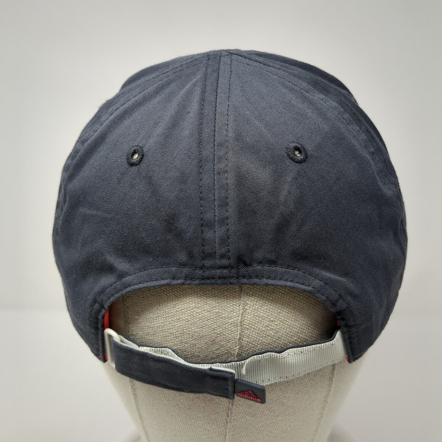 Adidas 3 Stripes Strapback Hat Gray One Size Adjustable 6 Panel Solid