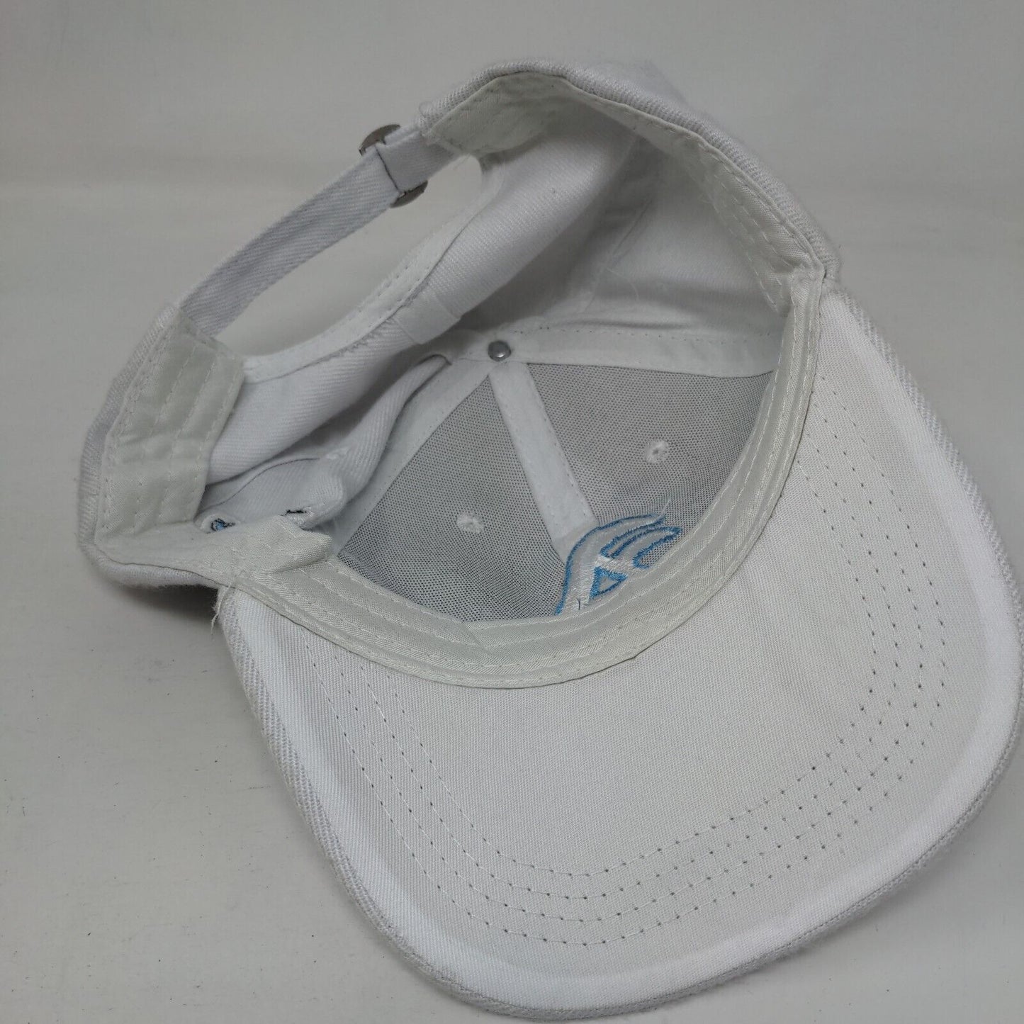 Letter A Slideback Hat White One Size Embroidered Oh Whale 6 Panel