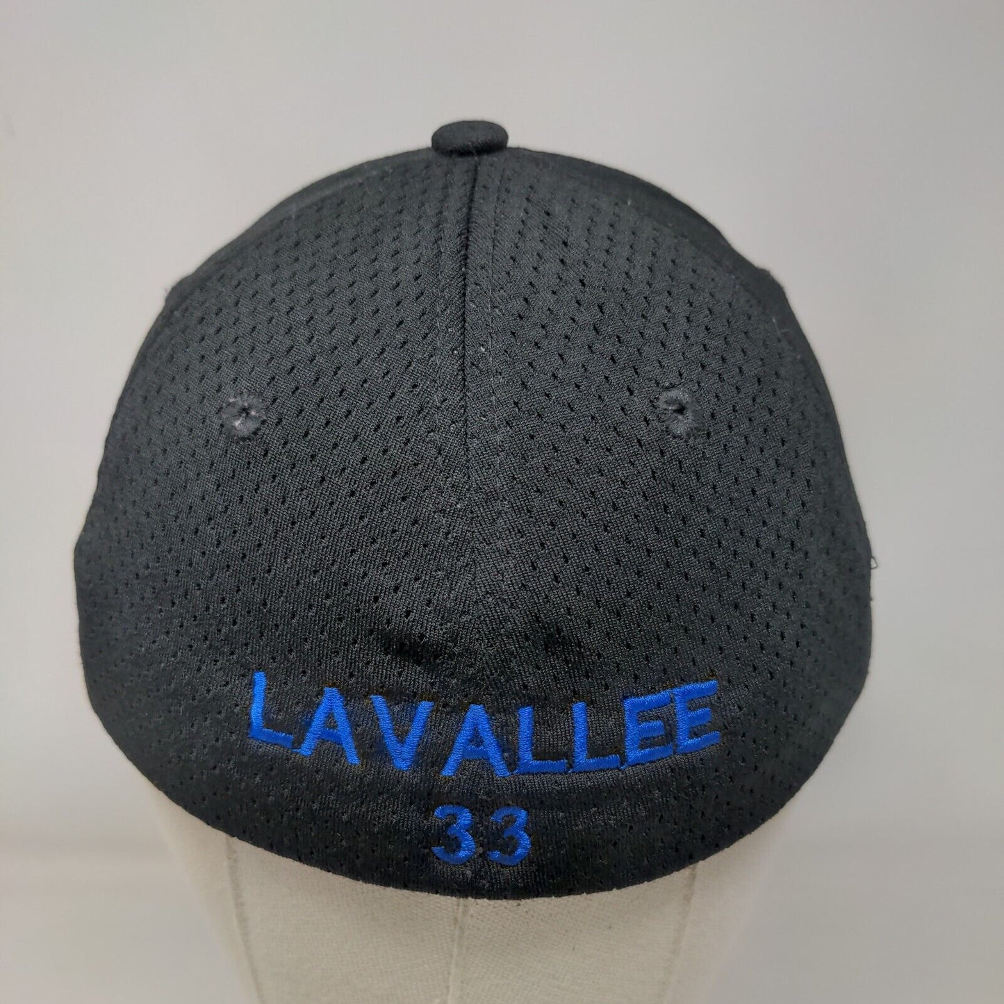 Lavallee 33 Youth Fitted Hat Black One Size Embroidered Augusta Sportswear