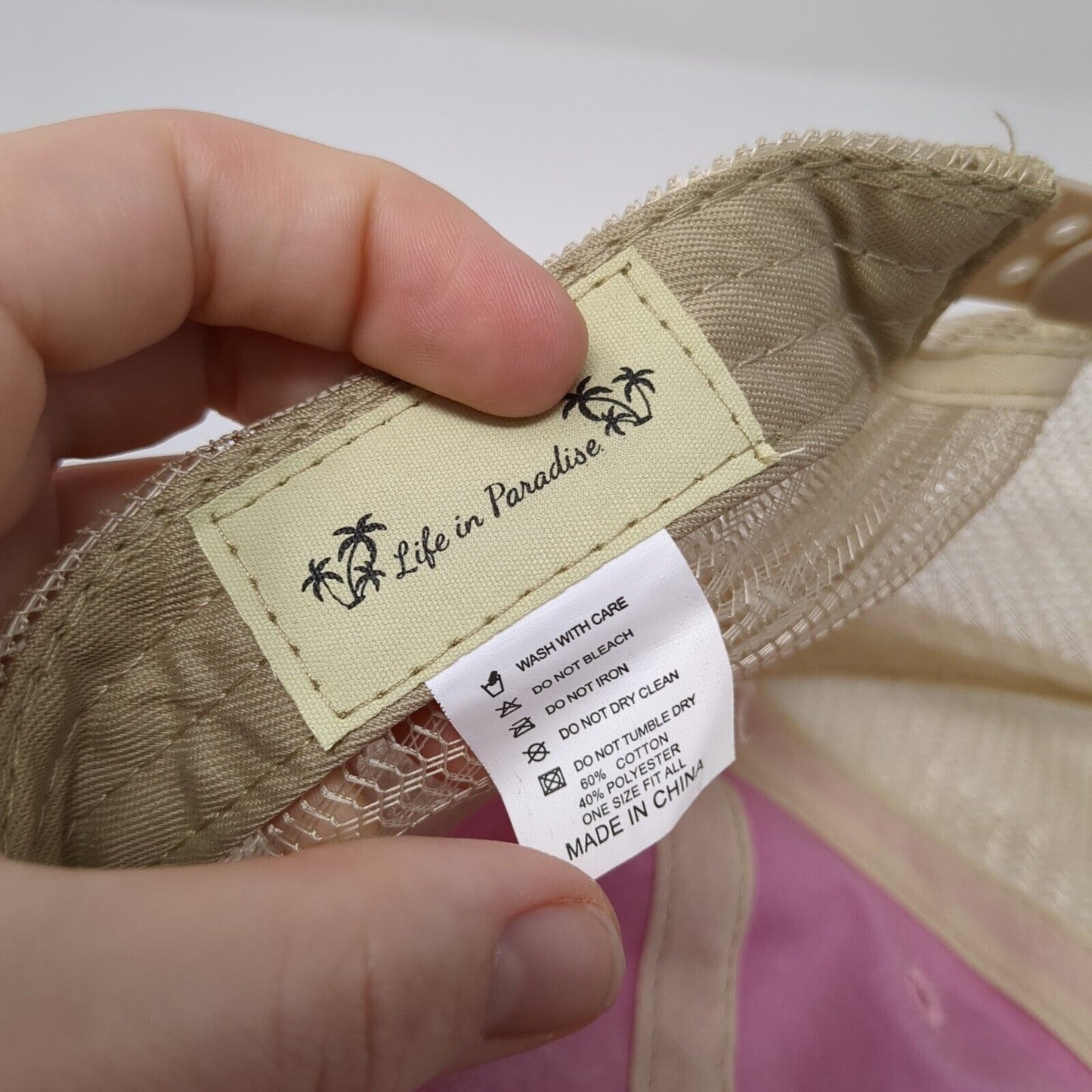 Key West Florida Dolphin Snapback Trucker Hat Pink OSFA Mesh Back